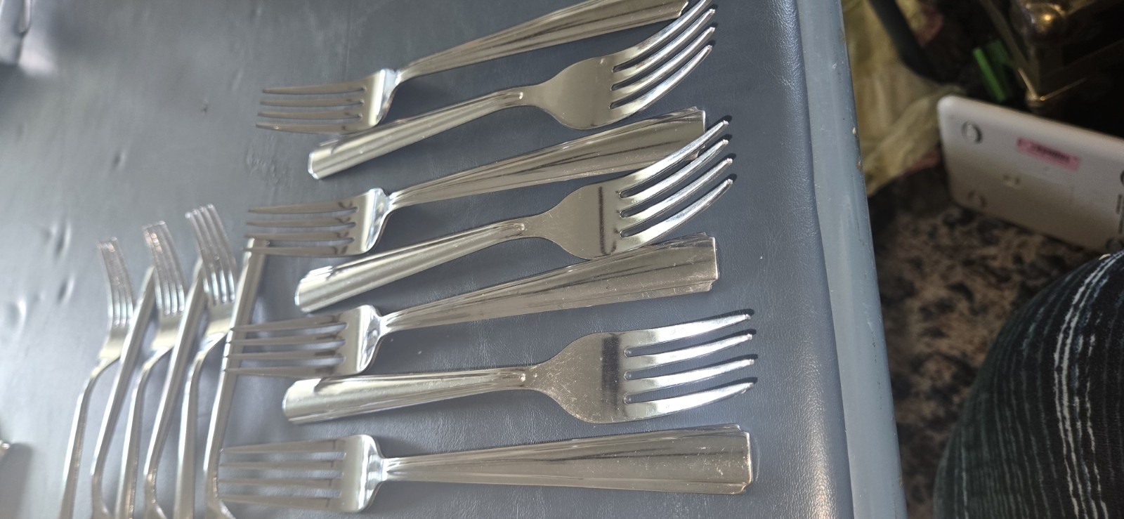 Lot Of 26 Stainless Steel Flatware Set Nice Solid Unmarked