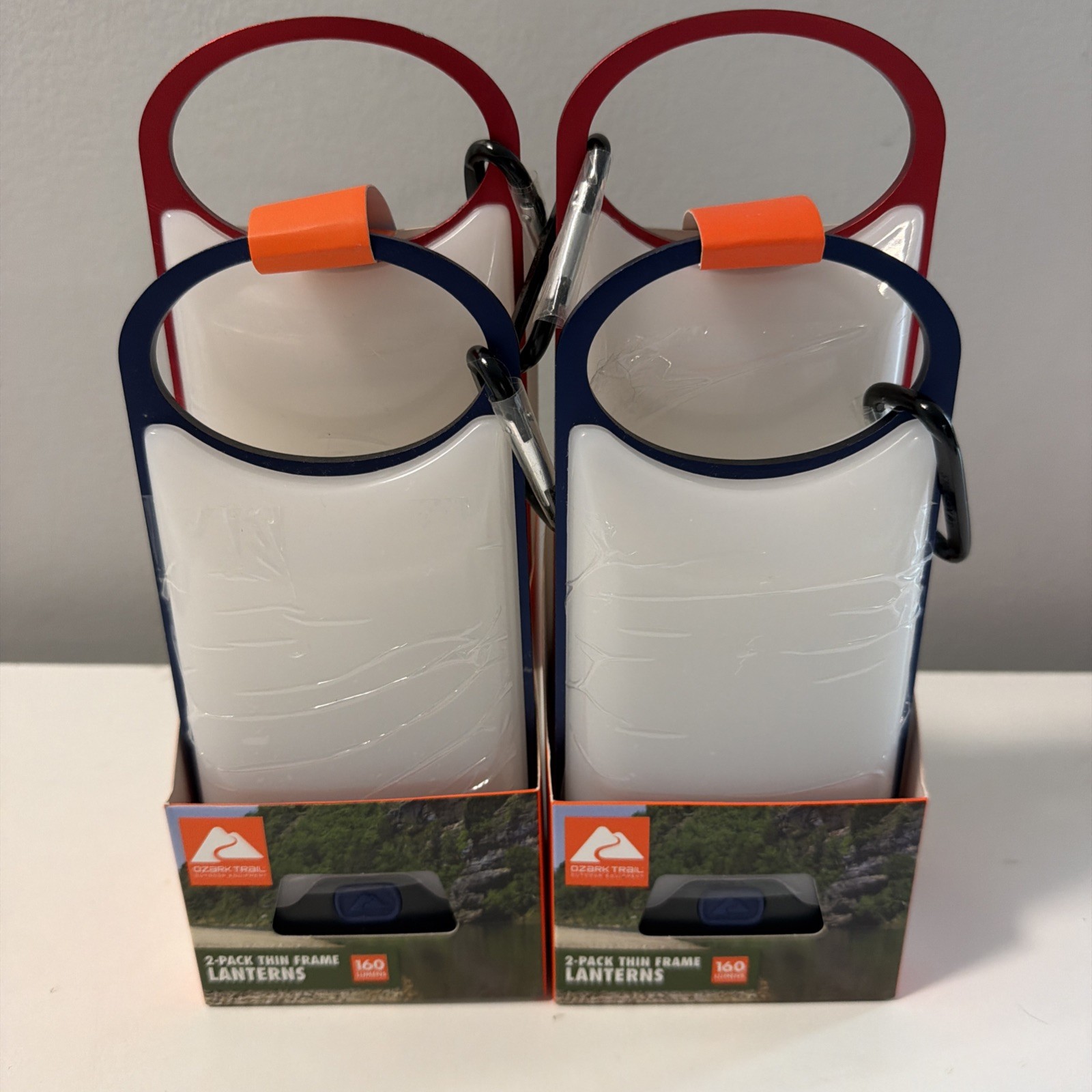 Ozark Trail 160 Lumen LED Aluminum Thin Frame Battery Lanterns