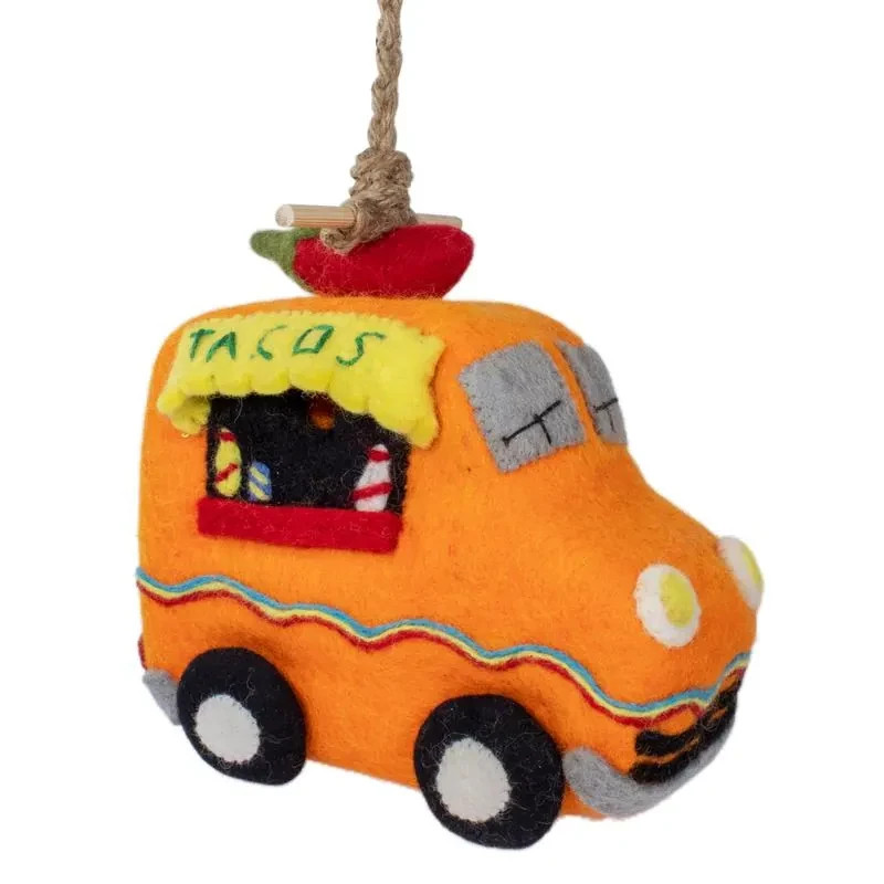 Taco Truck 484082 Wild Woolies Sheep Wool Felt Birdhouse 8.7" H