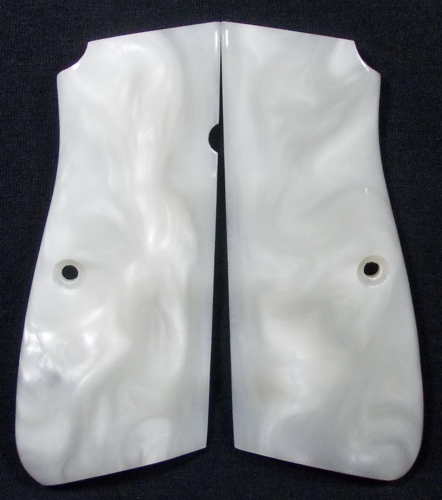 NEW, RESIN PEARL GRIPS FOR BROWNING HI-POWER HIGH POWER