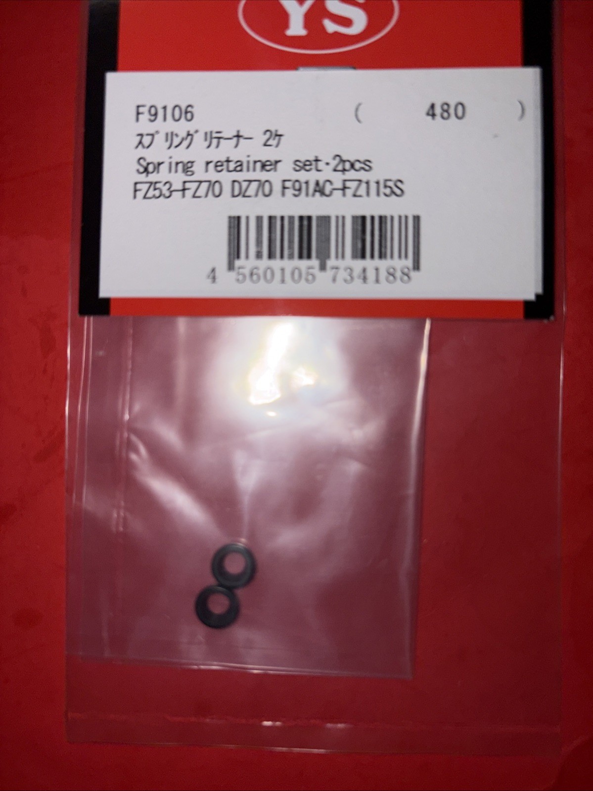 YS 77FZ53-FZ70-DZ70-F91AC-115S  VALVE SRING RETAINER WASHER SET# F9106 NIP