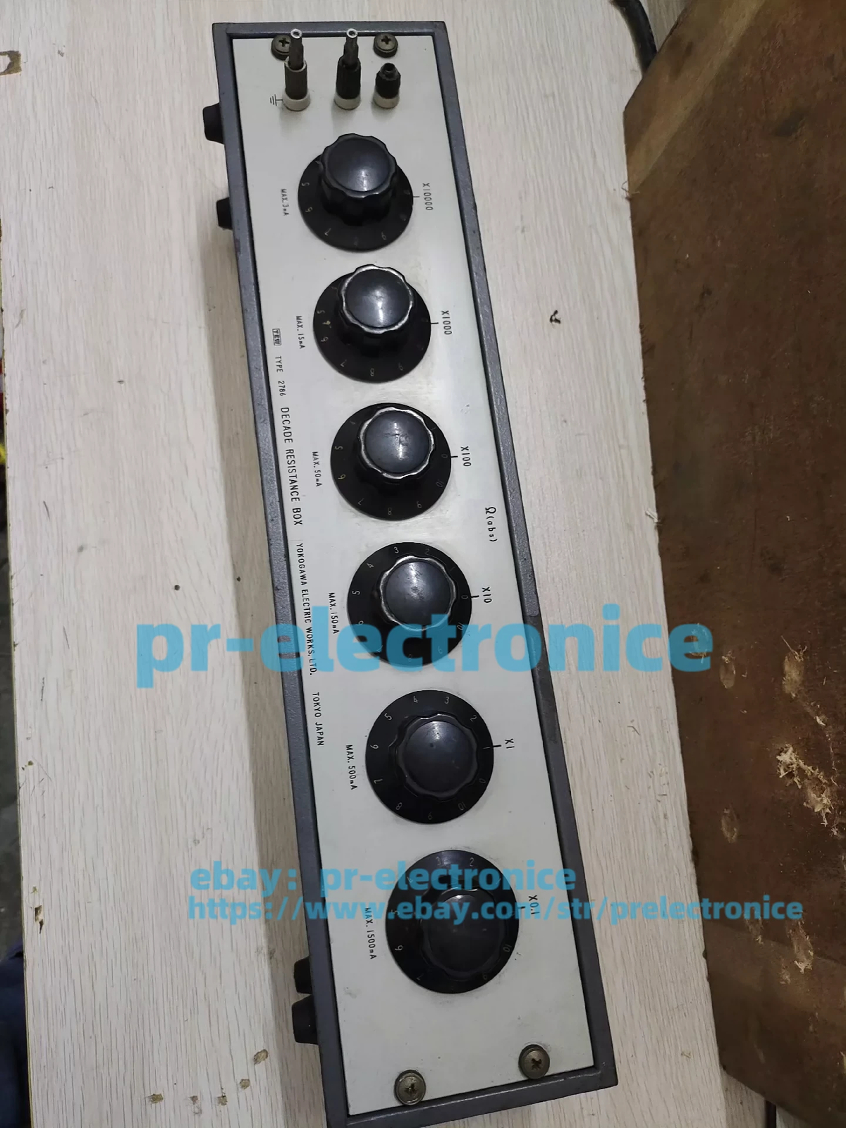 Used YOKOGAWA 2786 RESISTANCE DECADE BOX MAX:250V FORM 0.1 TO 1,111,110 OHMS#pr