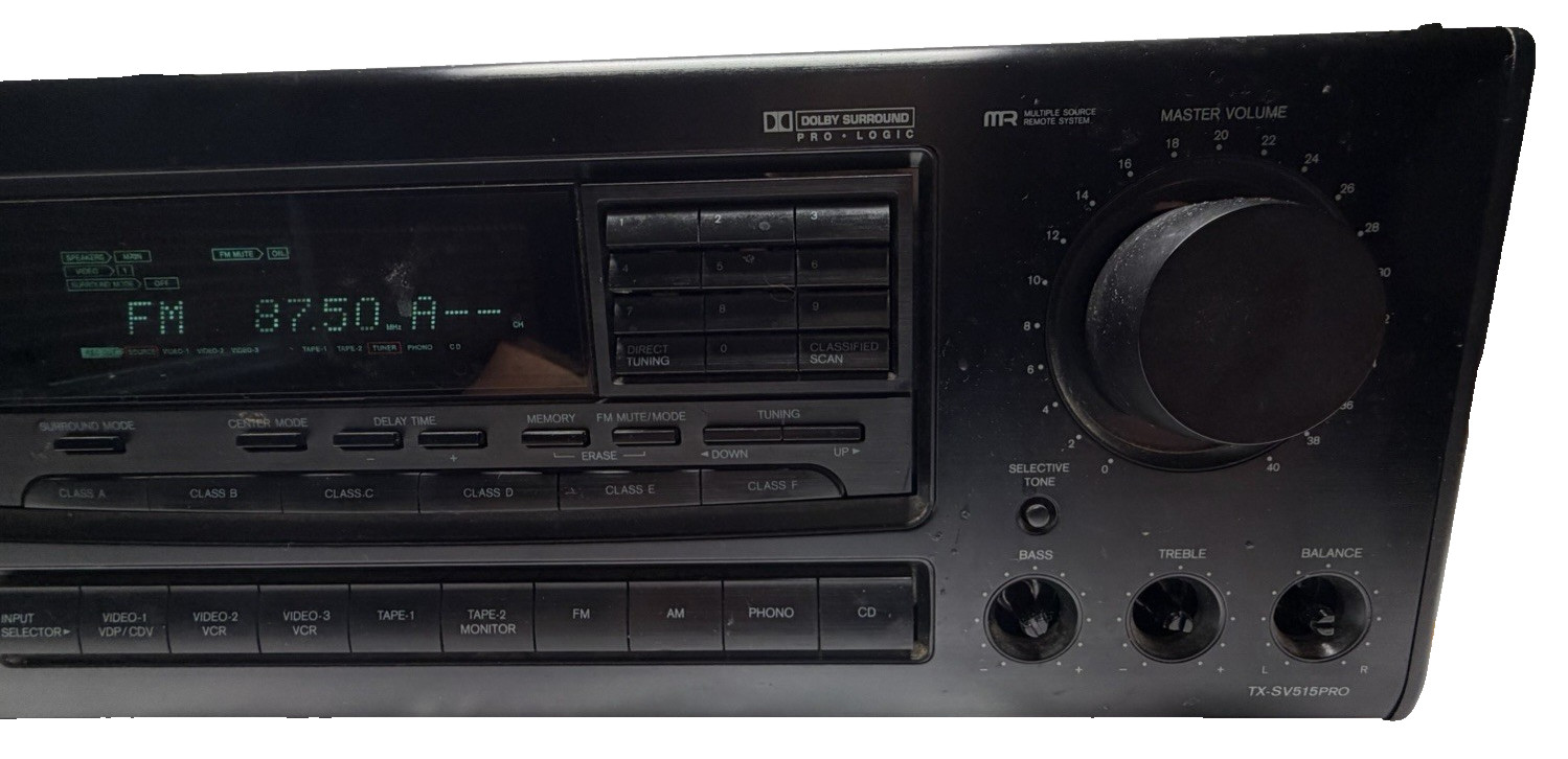Onkyo TX-SV515 Pro Receiver Audio Video Control Tuner Amplifier Tested Working