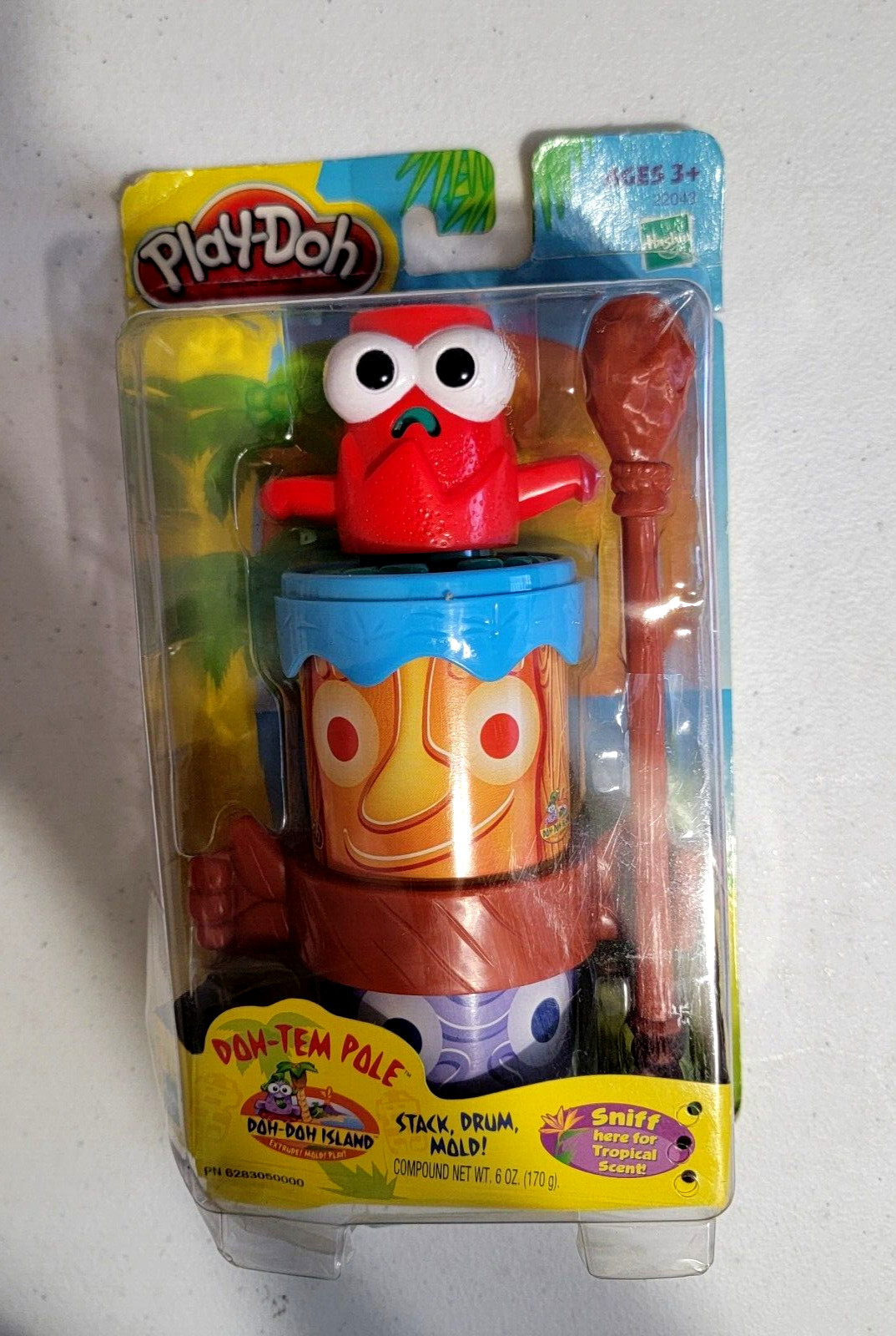 Play Doh Doh-Tem Pole Island Extrude Mold Tiki Toy Hasbro 2005 New NIP