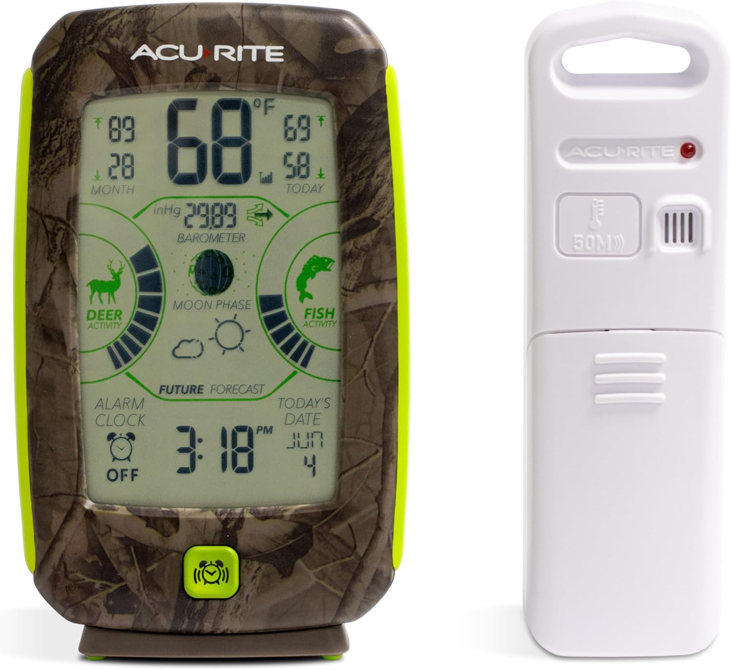 Sportsman’S Weather Station with Hunting and Fishing Activity Meter (00249)