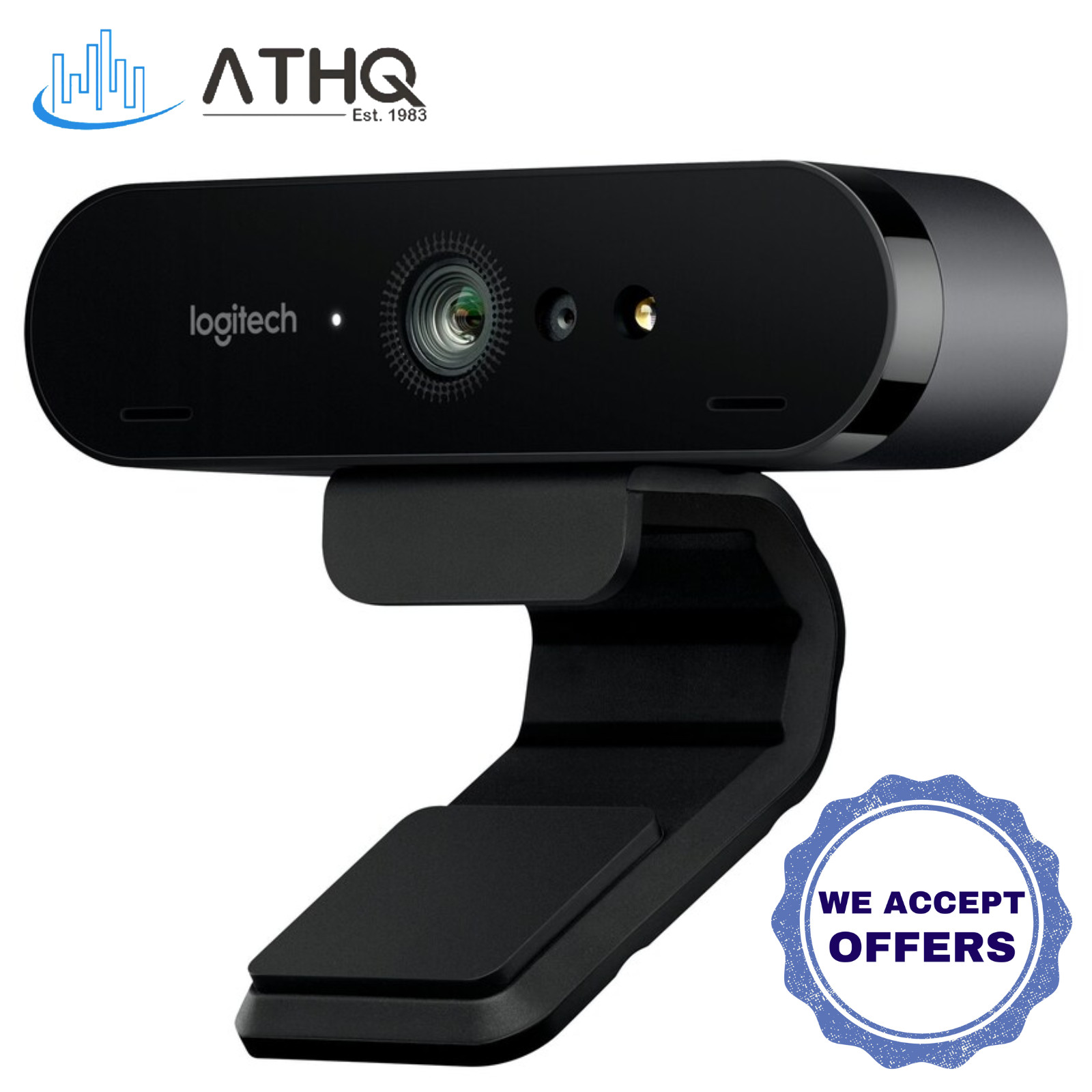 Logitech Brio 4K Webcam USB HD Pro Web Camera HDR Ultra Video for PC 960-001105