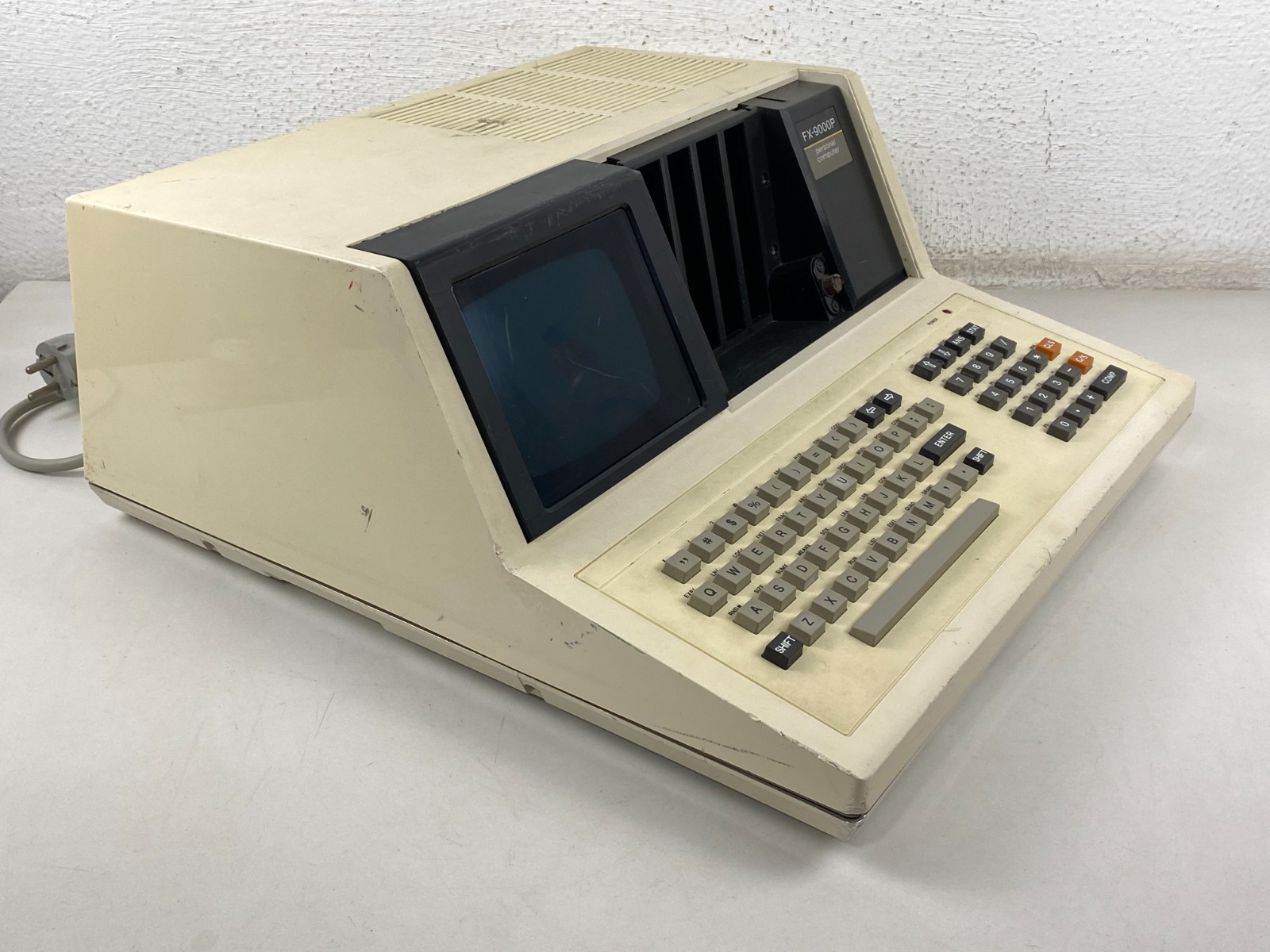 Vintage Casio FX-9000P Professional Computer Z80 W/Casio OP-1 interface Box Rare