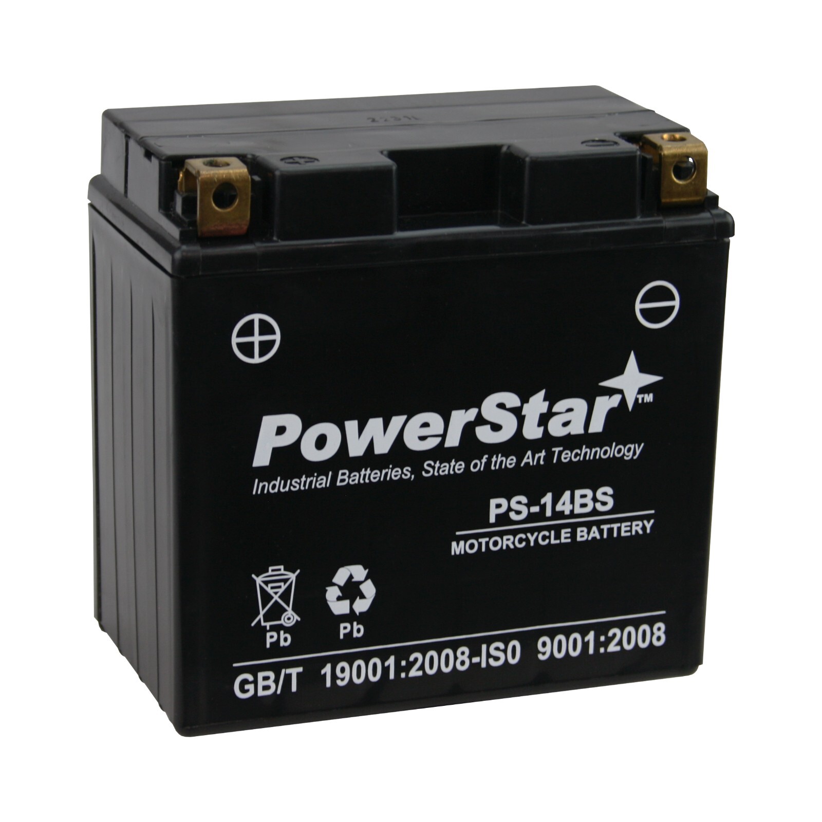 YTX14-BS High Performance - Maintenance Free - Sealed ETX14 BS ATV Battery