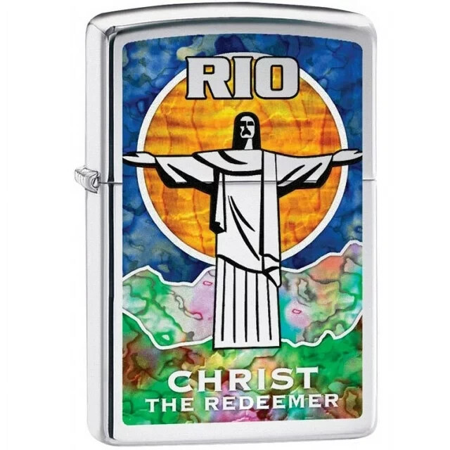 Zippo Christ The Redeemer High Polish Chrome 29256