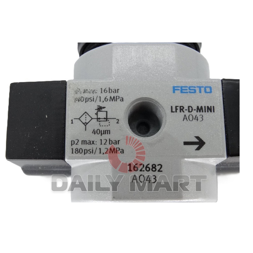 New In Box FESTO LFR-3/8-D-MINI 162682 Filter Pressure Regulator