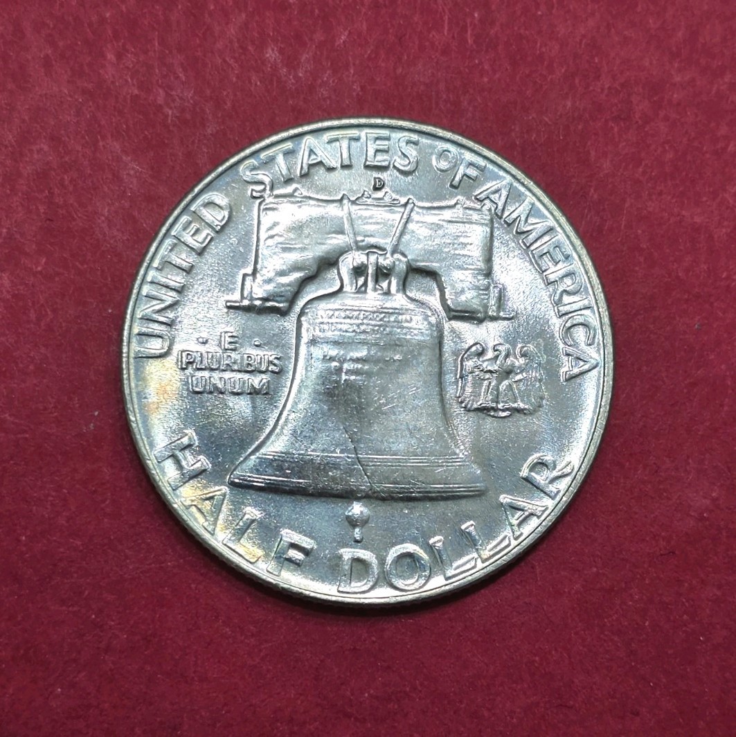 1954-D Franklin Half Dollar Nice Toning, MS Condition.