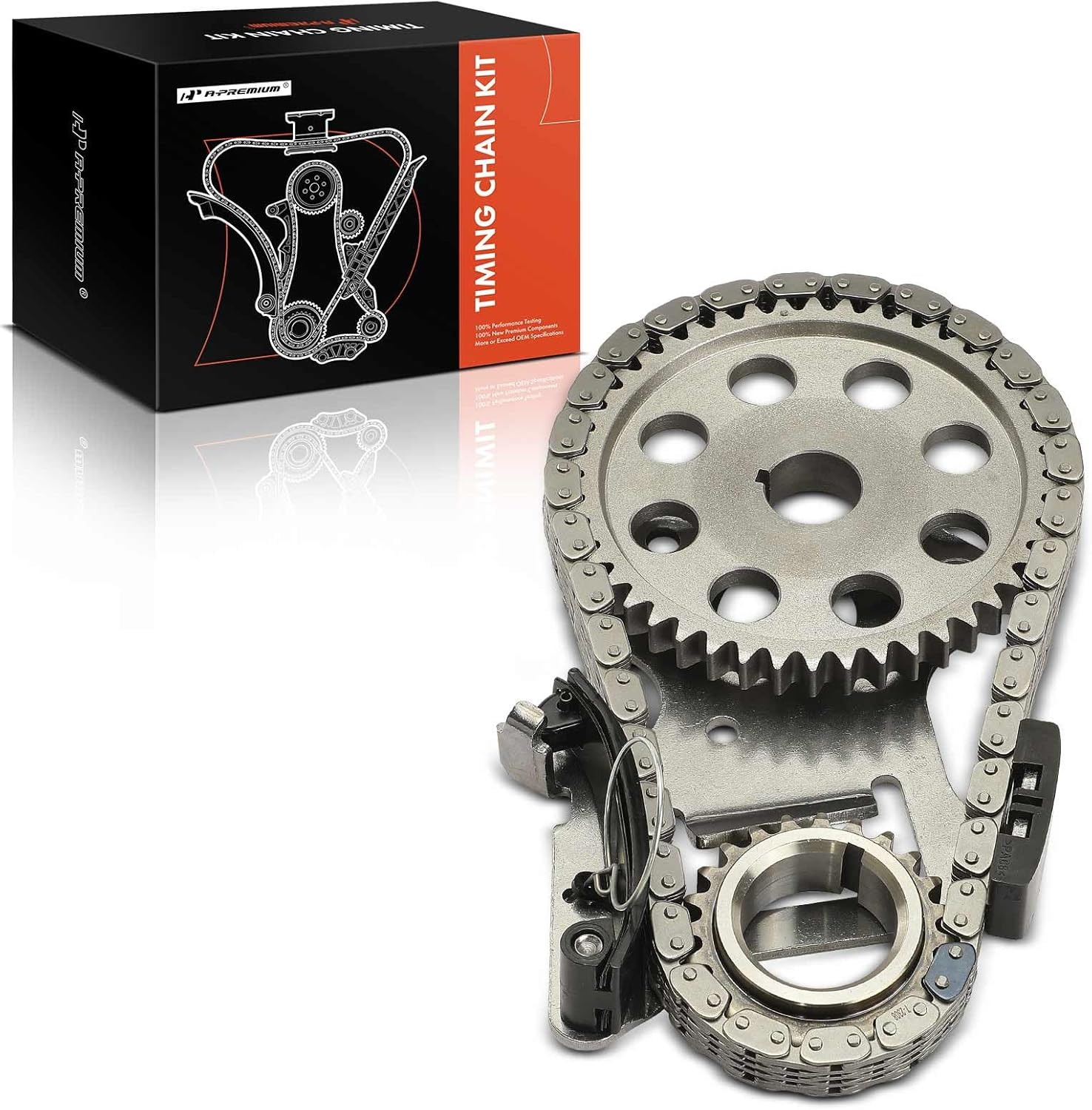 4PCS Engine Timing Chain Kit W/Sprocket & Tensioner Compatible with Dodge - Ram