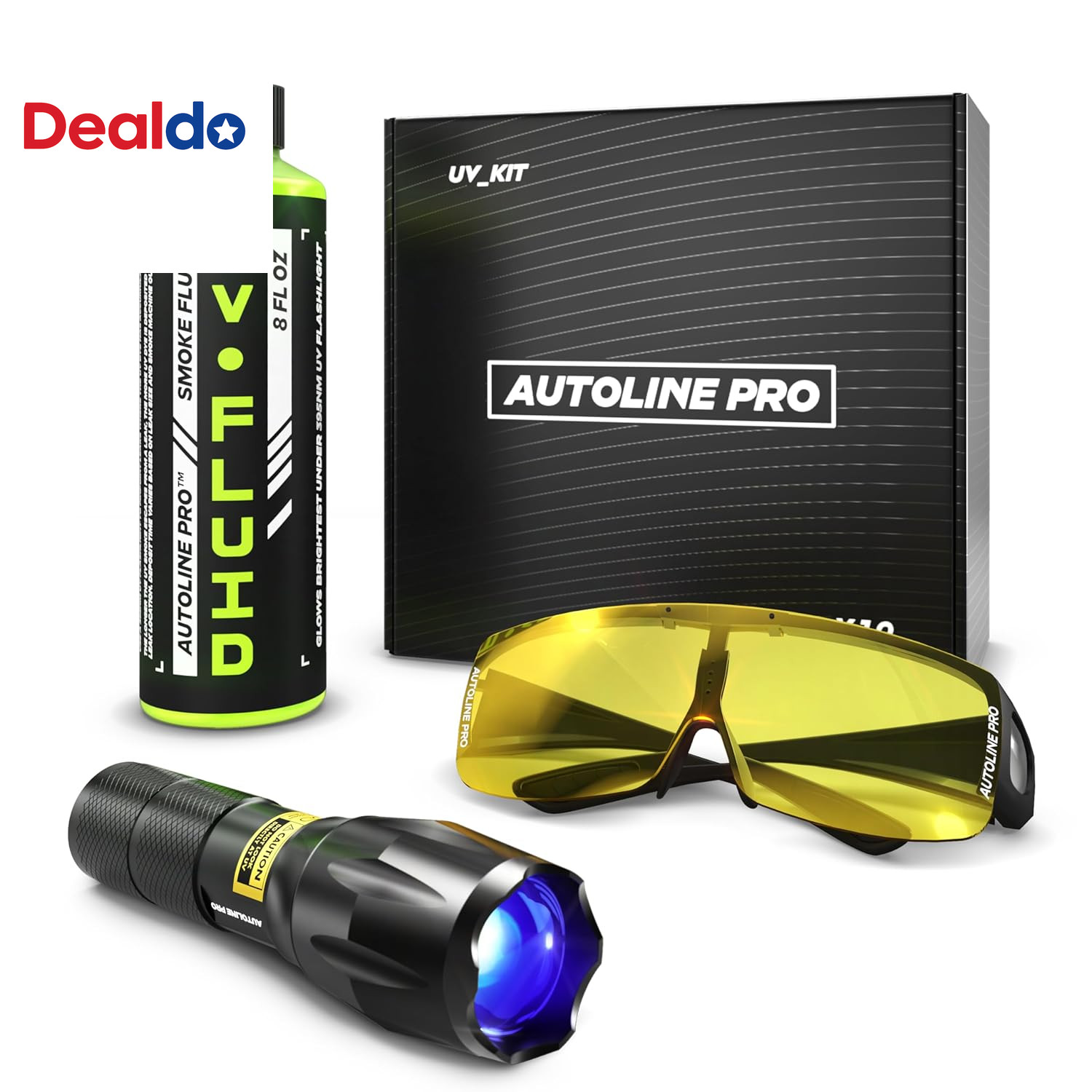UV KIT for Smoke Machine Leak Detection with Brightest & High Smoke Density UV F