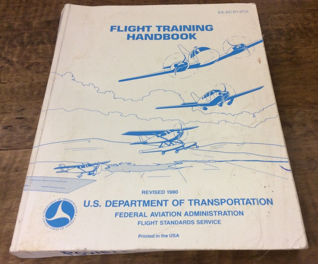 Vintage US Department of Transportation Flight Training Handbook