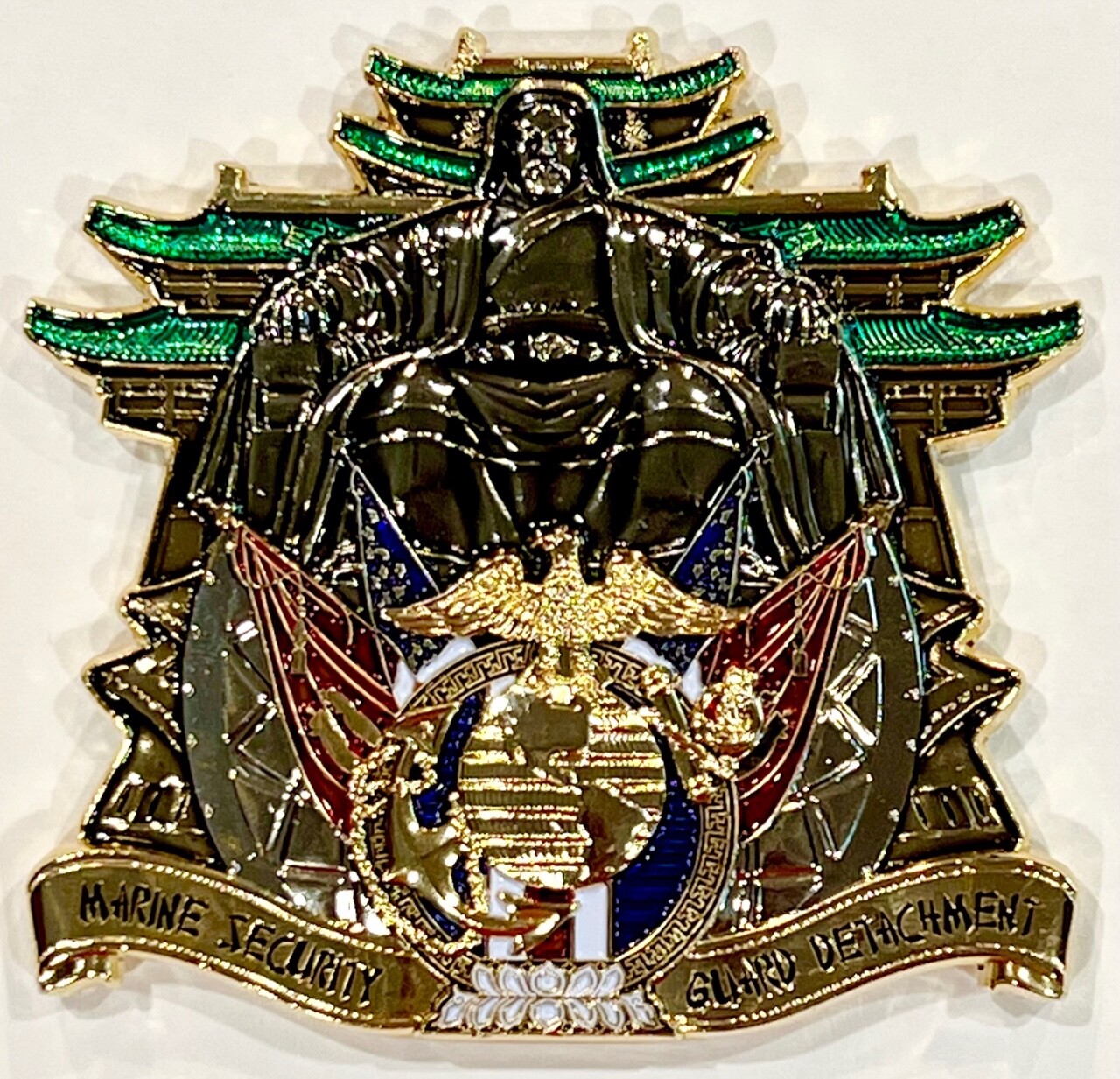 MSG Det Marine Security Guard Detachment Ulaanbaatar, Mongolia Challenge Coin
