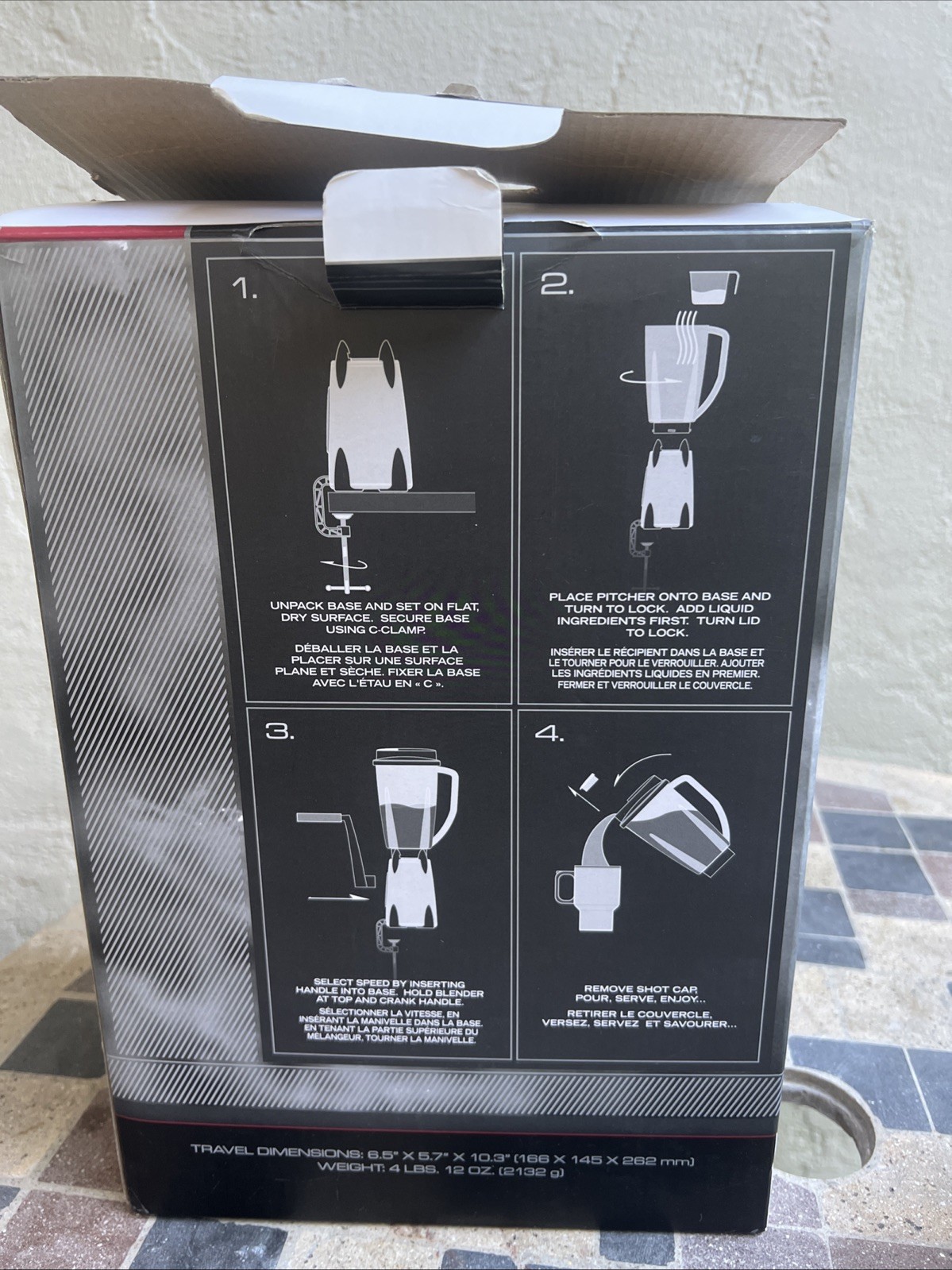 GSI Outdoors Vortex Blender hand crank 1.5L Camping RV Light Use