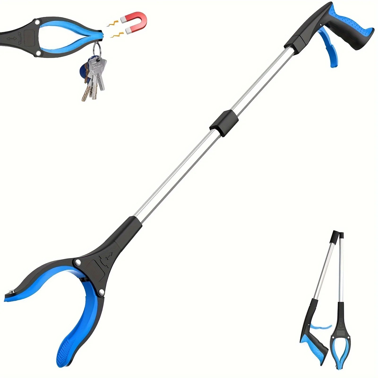 32" Garbage Picker Gripper 360° Rotating Heavy-Duty Tool for Elderly & Disabled