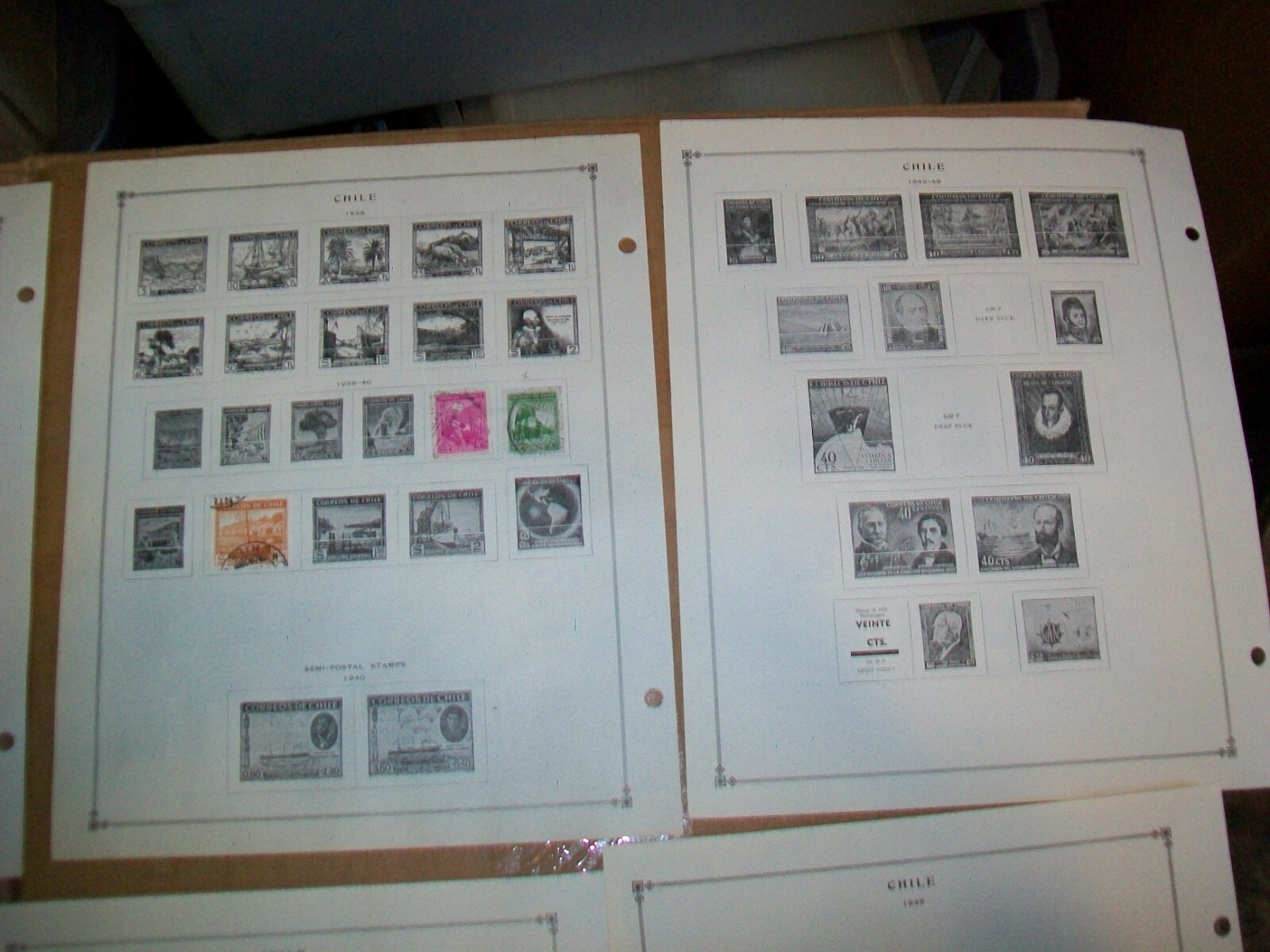 1886 - 1945 Chile Stamp Sheets Lot 92
