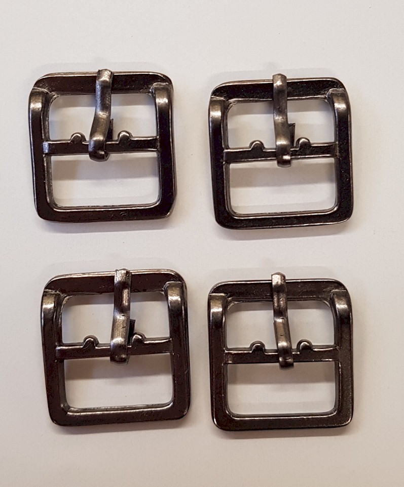 GERMAN WWII CHIN STRAP REPLACEMENT BUCKLES (FOUR ) G-800
