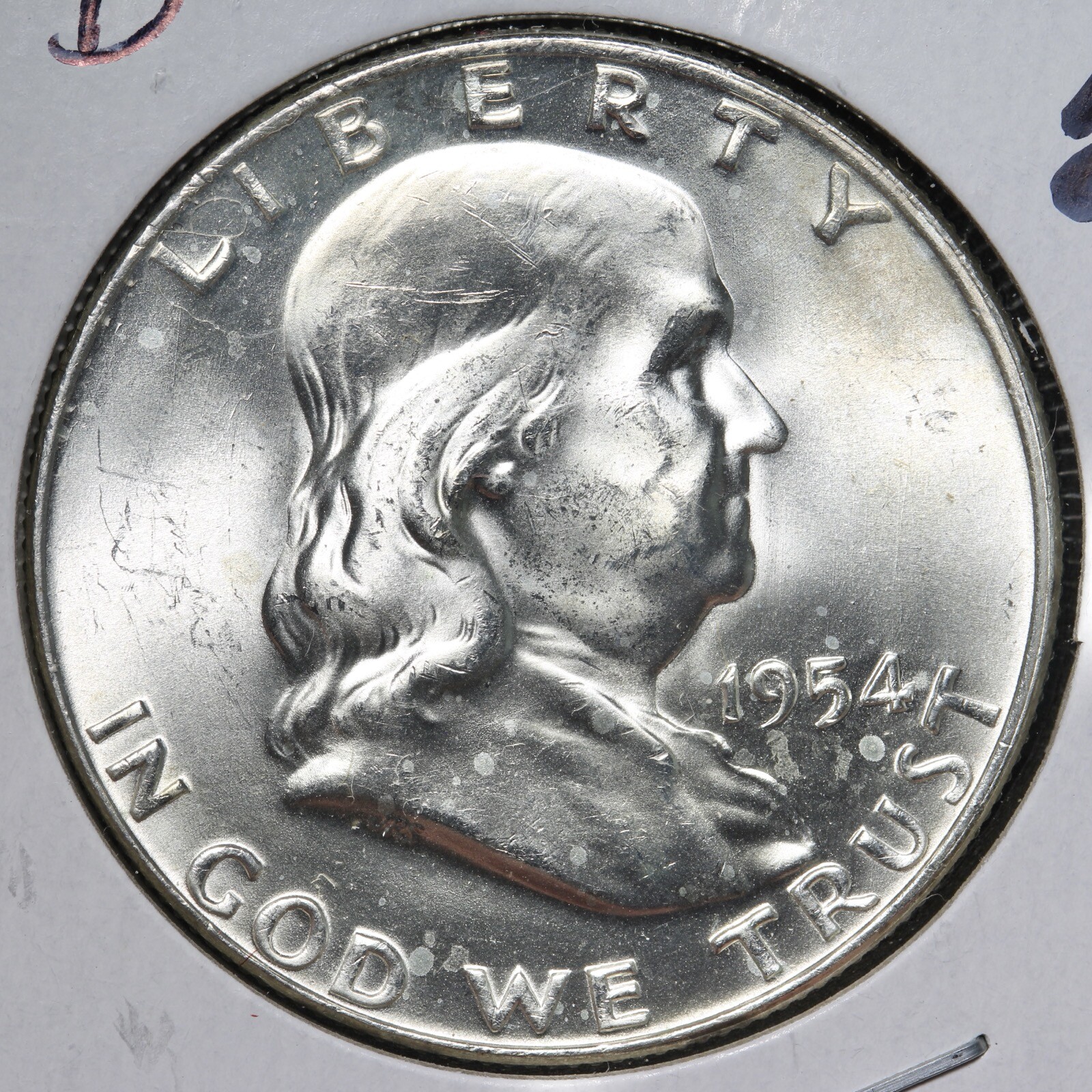 1954-D Franklin Silver Half Dollar BU *UNCIRCULATED* MS E305 WCM