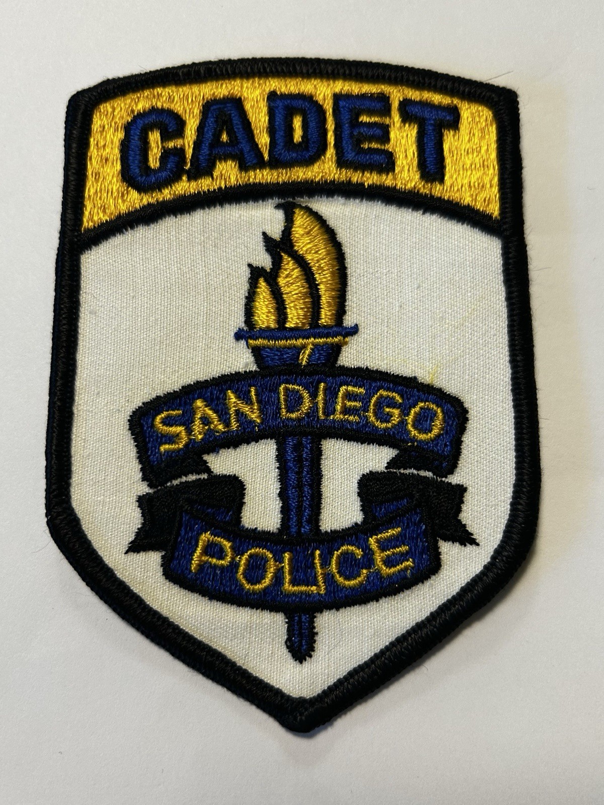 CALIFORNIA SAN DIEGO POLICE DEPT CADET PATCH TORCH #PDD17