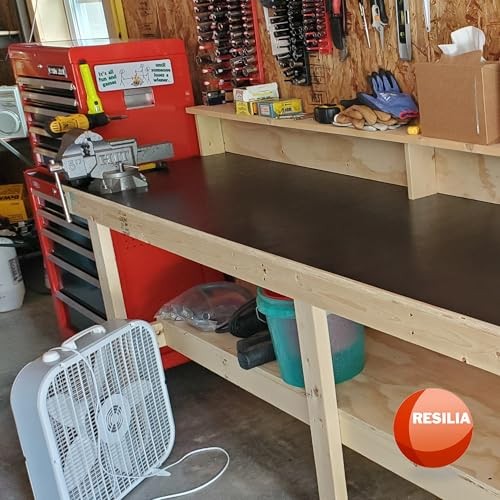 Work Bench Mat - 22" X 96", Scratch-Resistant PVC Mats - 22" x 96" Black