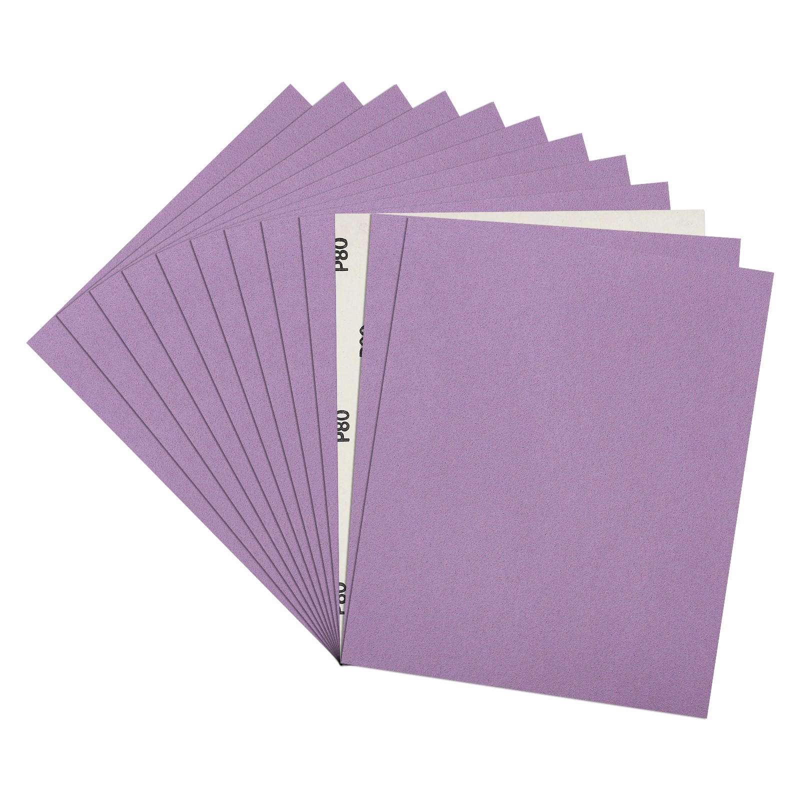 Sandpapers (9" x 11"/229mm x 279mm) 12 Sheet, 150 Grit Purple Sand Paper