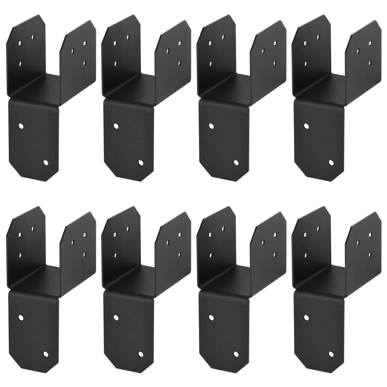 8 Pcs 2x4 2x6 Post Caps Tie Bracket, Pergola Brackets, Joist Hanger Connector