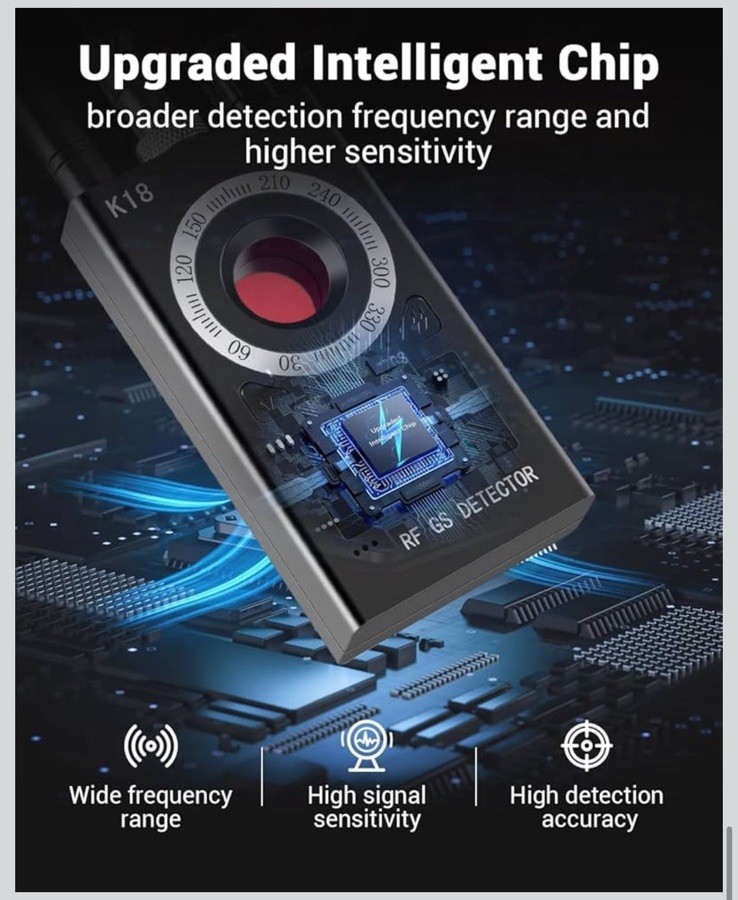 💪Hidden Camera Detectors, Anti Spy Camera Finder, GPS Tracker Detector K18
