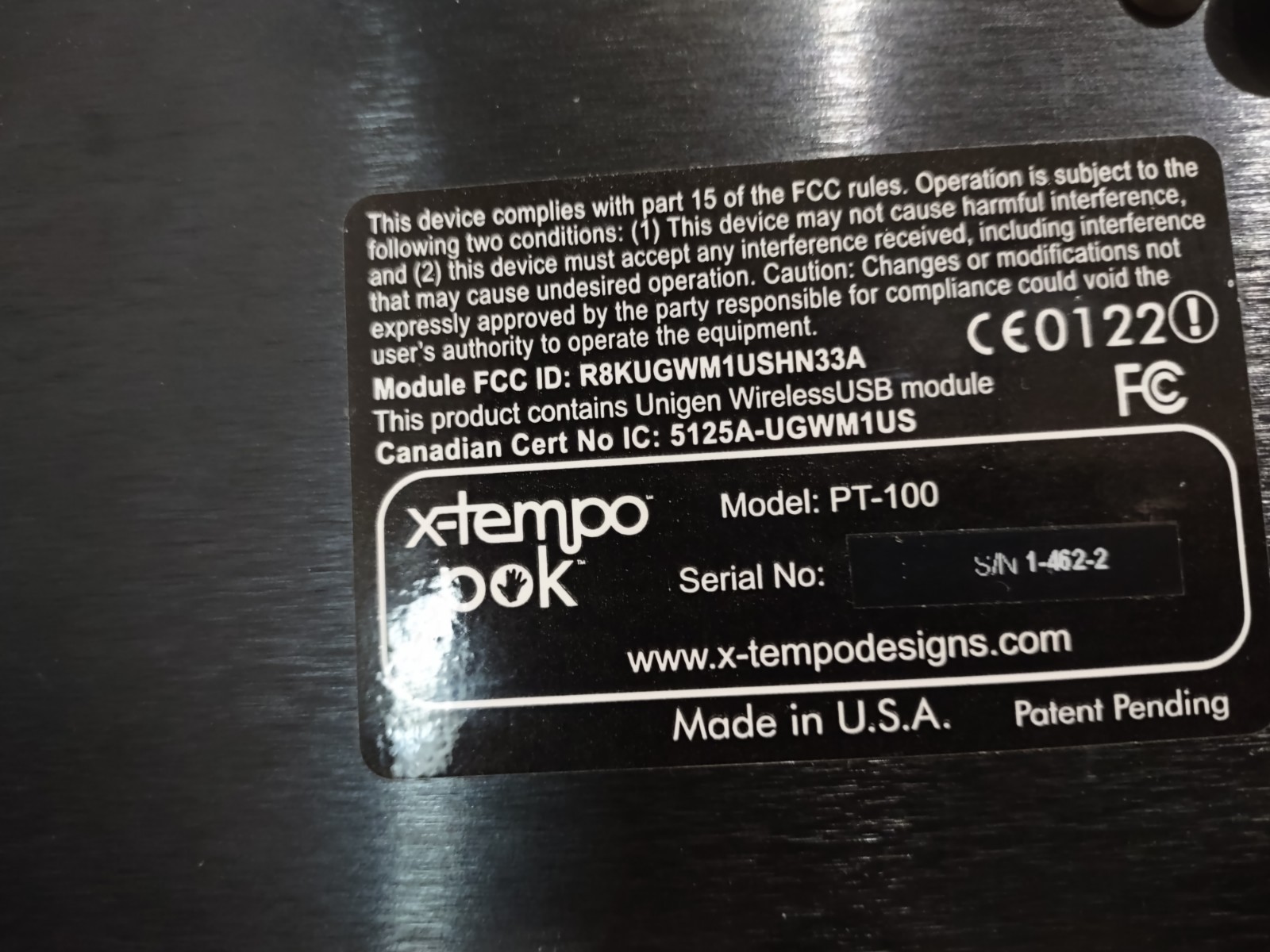 Xtempo pok PT-100 Wireless Controller for Digital Audio Workstations