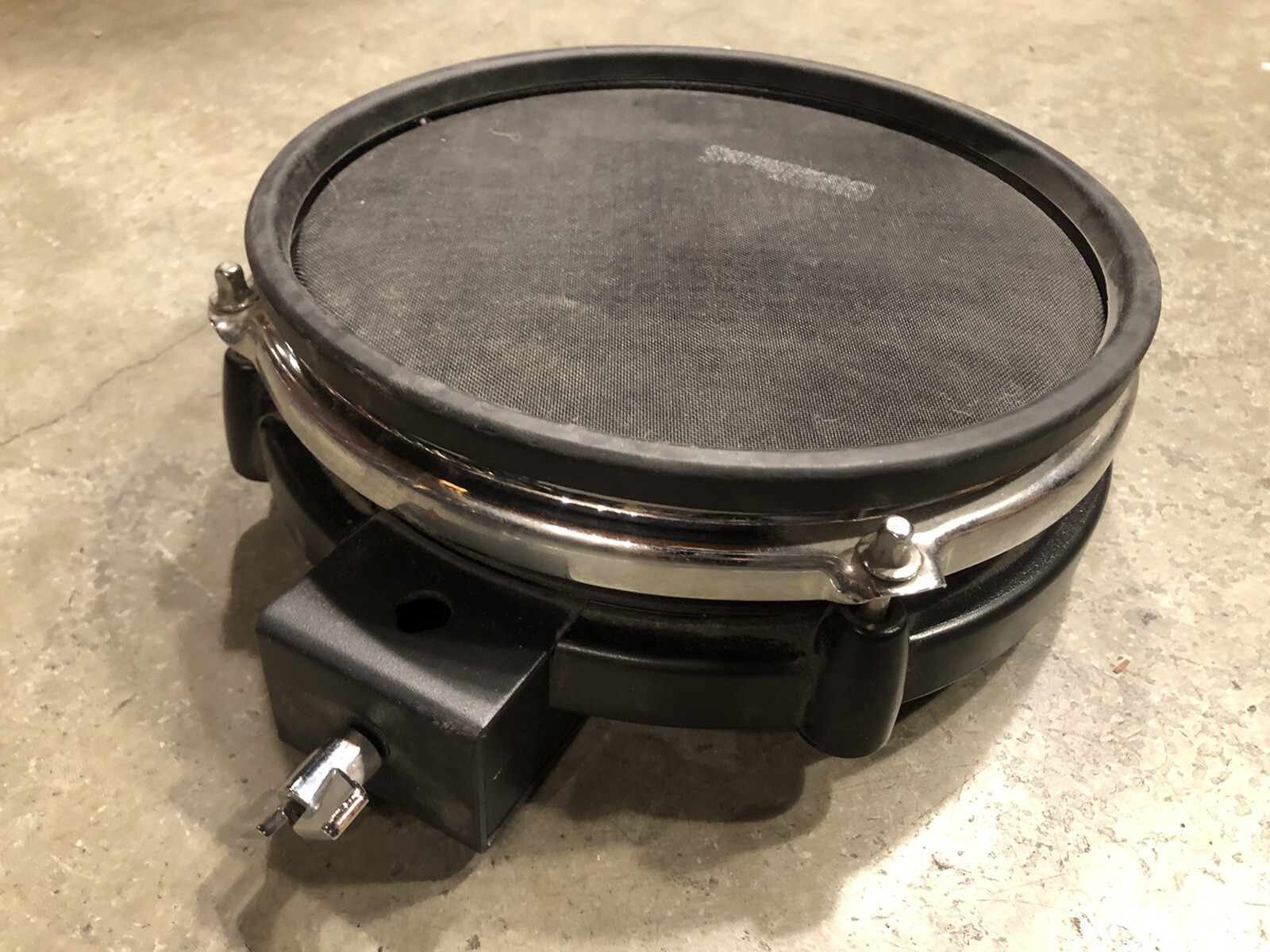682 drums 8" Drum Pad Mesh Head DUAL-ZONE e-drum Trigger w Clamp Post #NE7