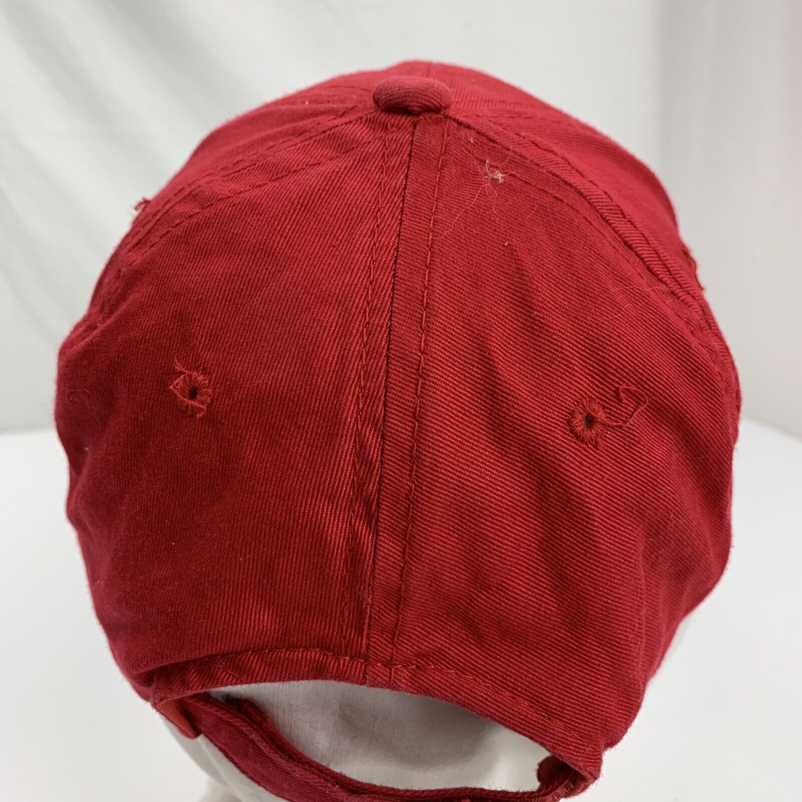 ICD Youth Red Ball Cap Hat Adjustable Baseball