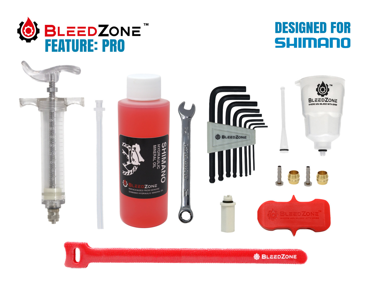 Bleed Kit for SHIMANO Hydraulic ROAD Brakes with Mineral Oil - Pick Your Kit!
