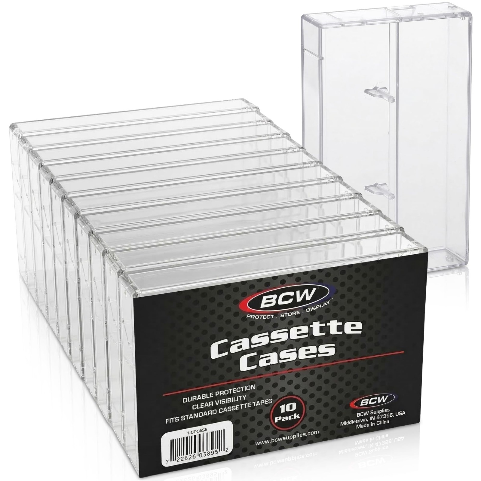 CT ACCESSORIES CASSETTE TAPE CASES (10CT) ACC NEW