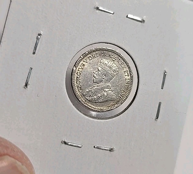 1919 Canada 5 Cent Silver