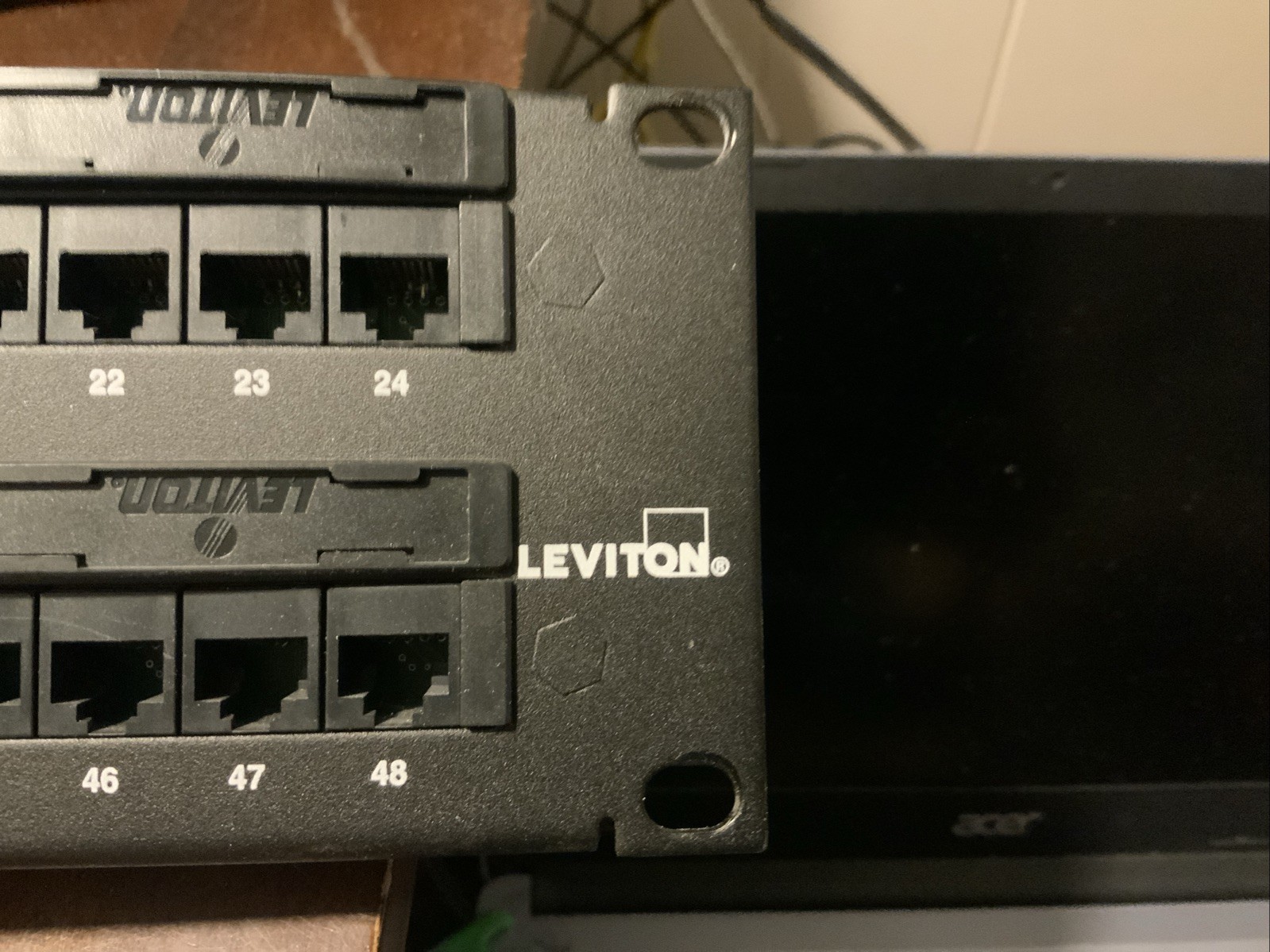 Leviton 69586-U48 - CAT 6 Universal Patch Panel - 48 Port Plus 24 Port + Quick
