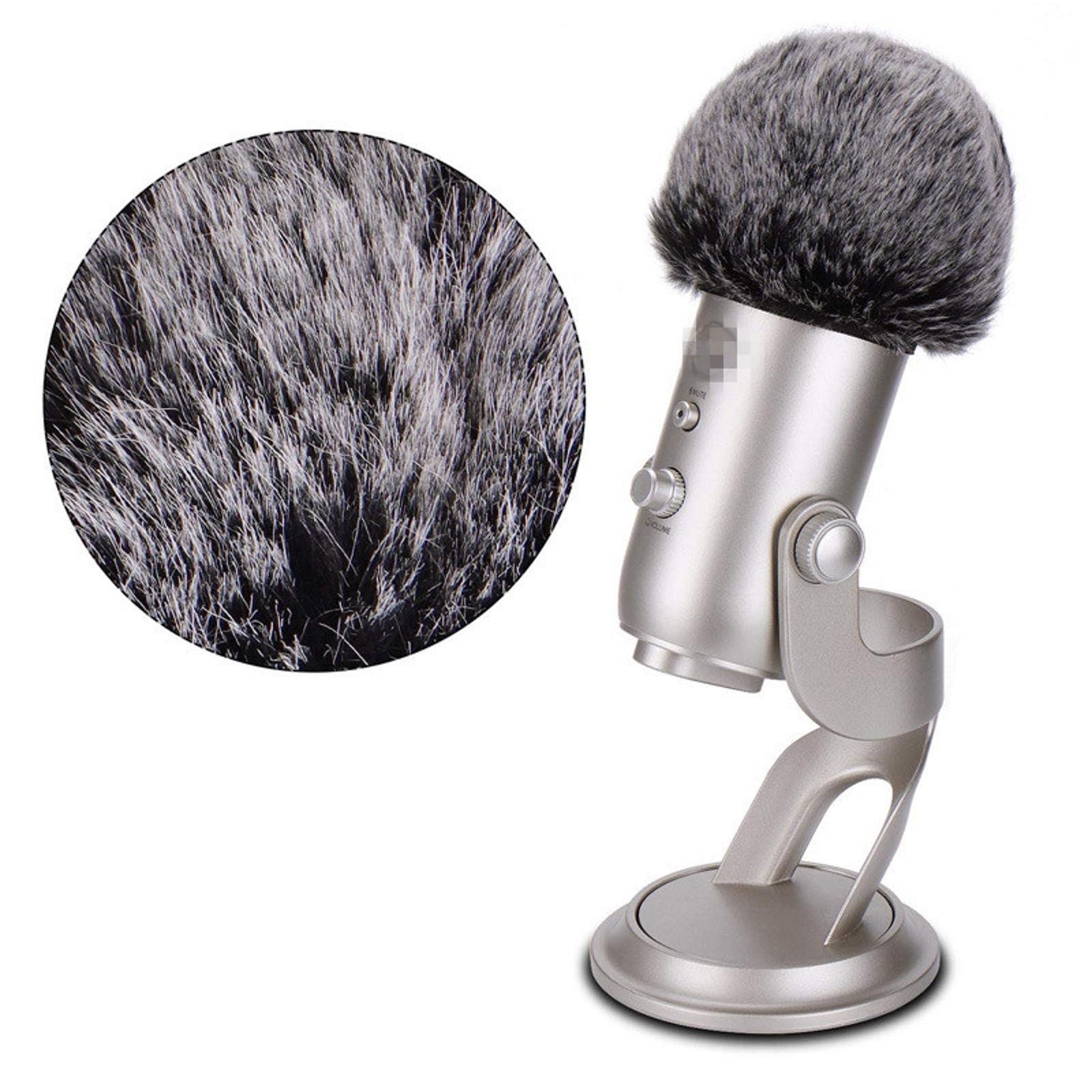 Professional Artificial Furry Microphone Windscreen Wind Cover For Blue Yeti