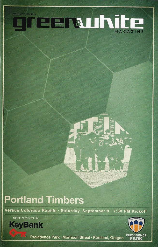 Portland Timbers 'Green & White' MLS Soccer/Football Program Volume 7, Issue 14