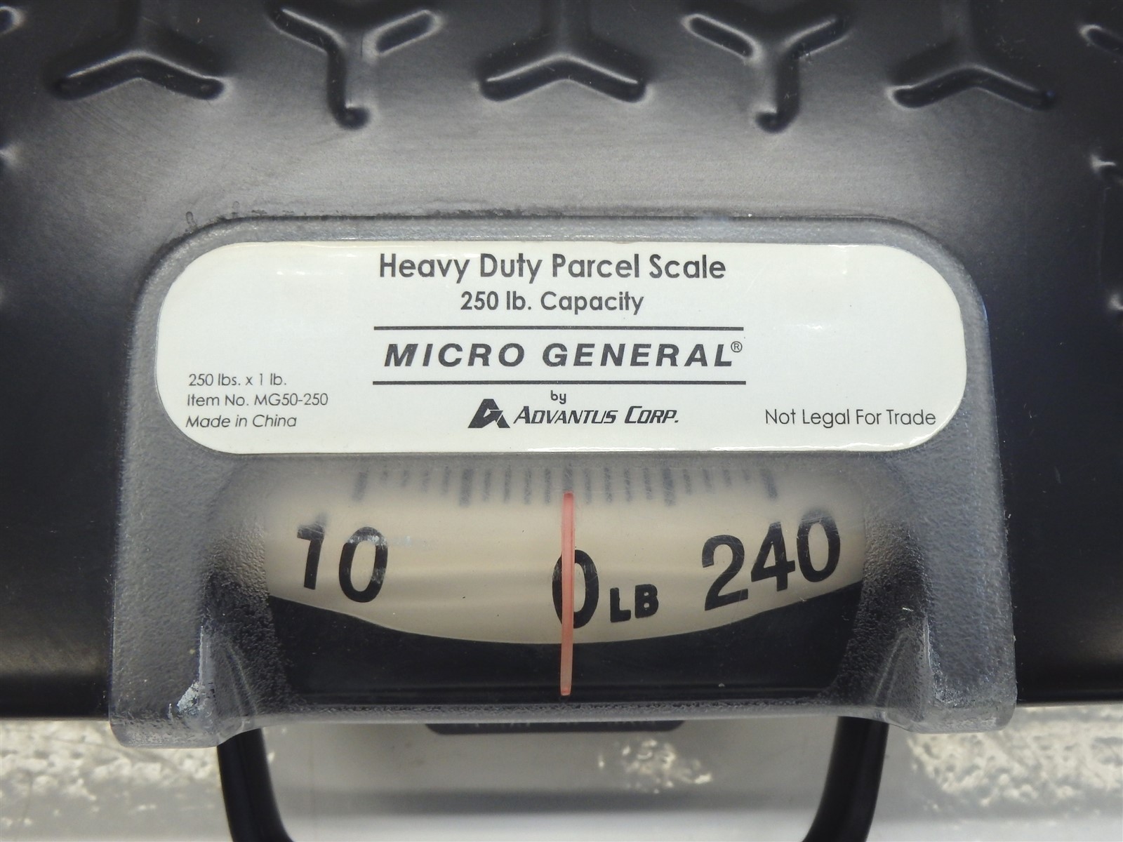 Micro General MG50-250 Heavy Duty Parcel Scale 250 Lbs.