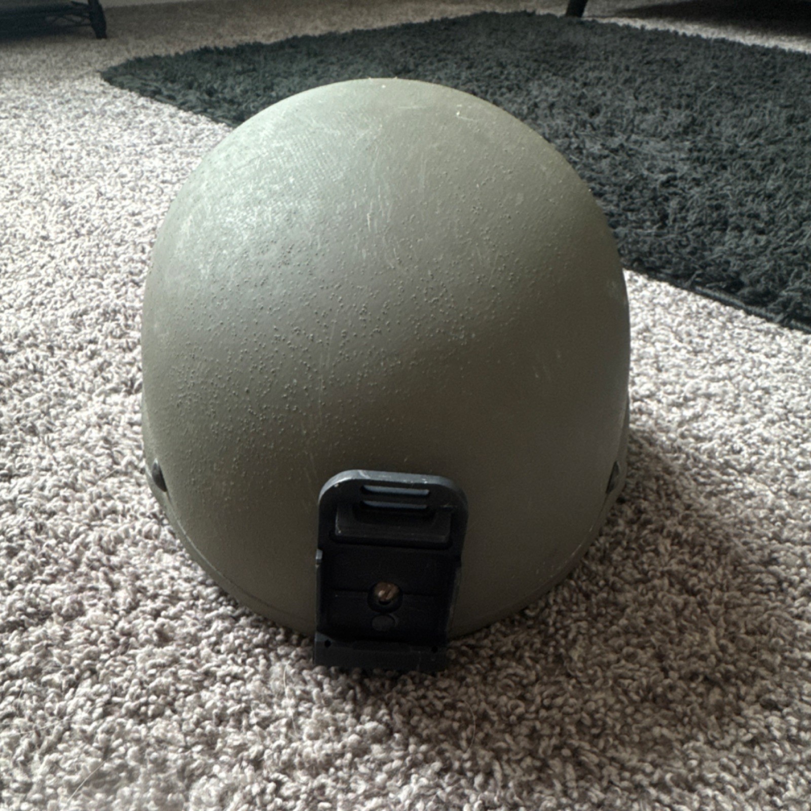 Medium Gentex level IIIA Military Green Ballistic Tactical Helmet with NVG Mount