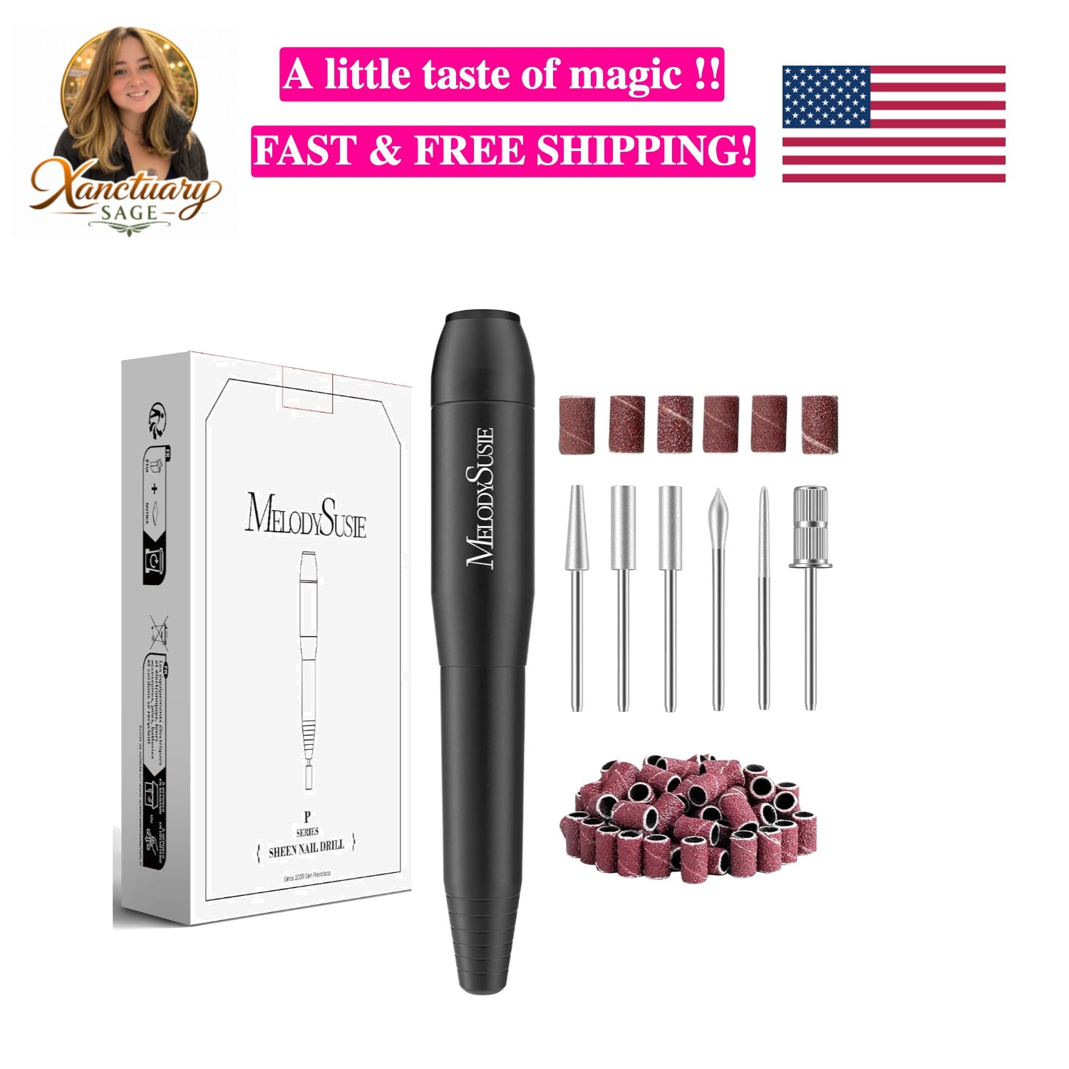 Electric Nail Drill Machine,PC120I Portable Electric Nail File Efile Set for ...