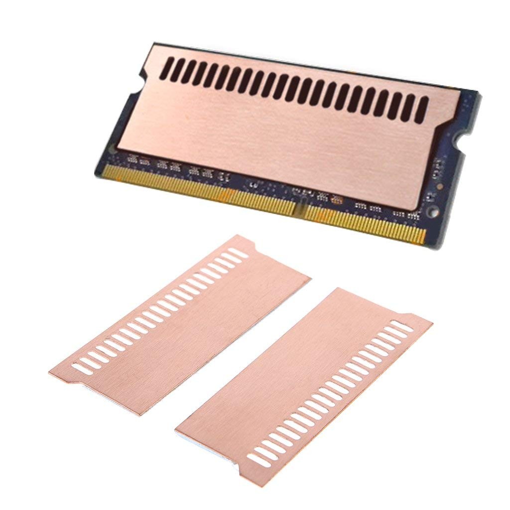 Easycargo Laptop Memory Heatsink Kit, Copper Heat Sink + Pre-Applied Thermal...