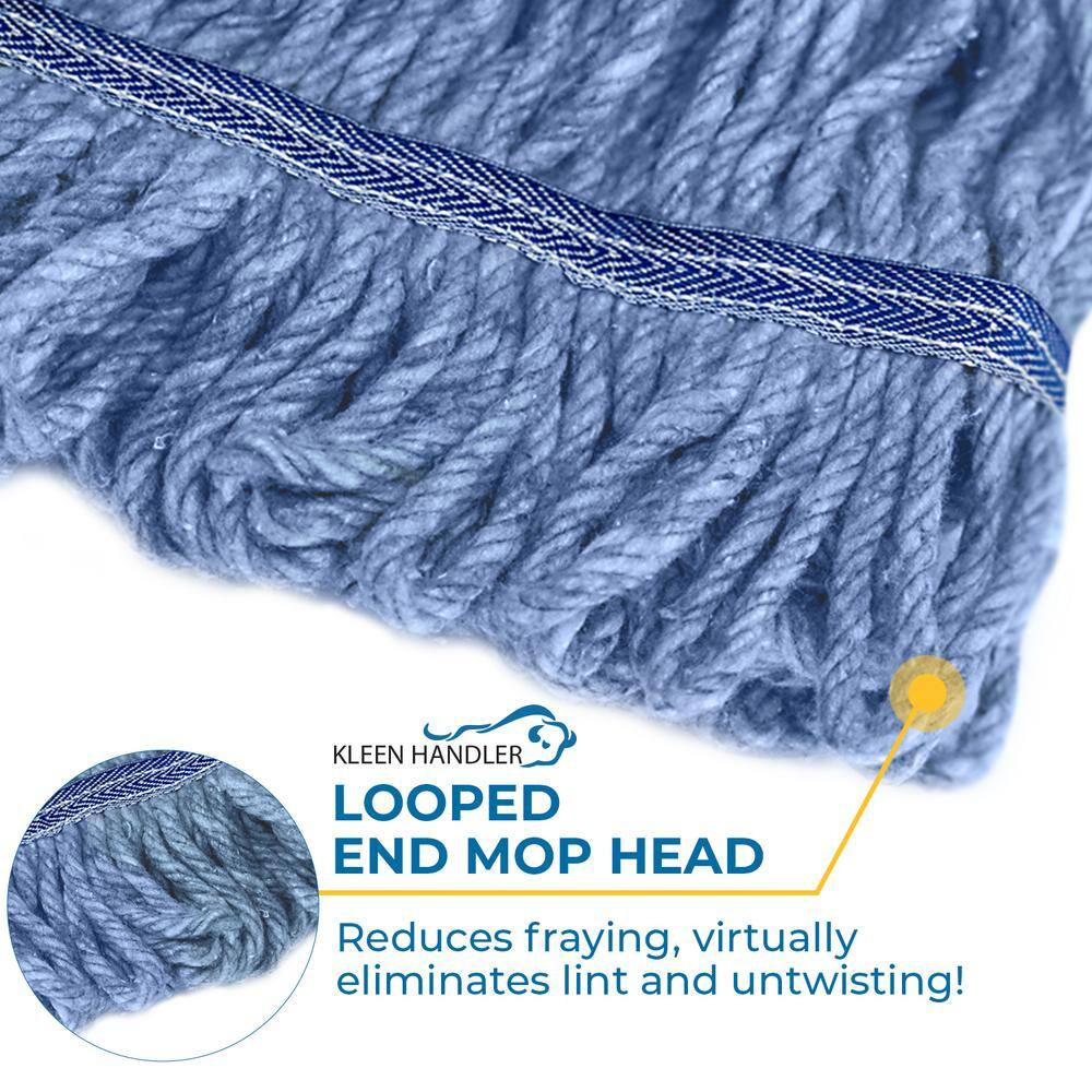 1.25 In. Loop End Commercial String Mop Blended Mop Head Replacement Refill 20 O