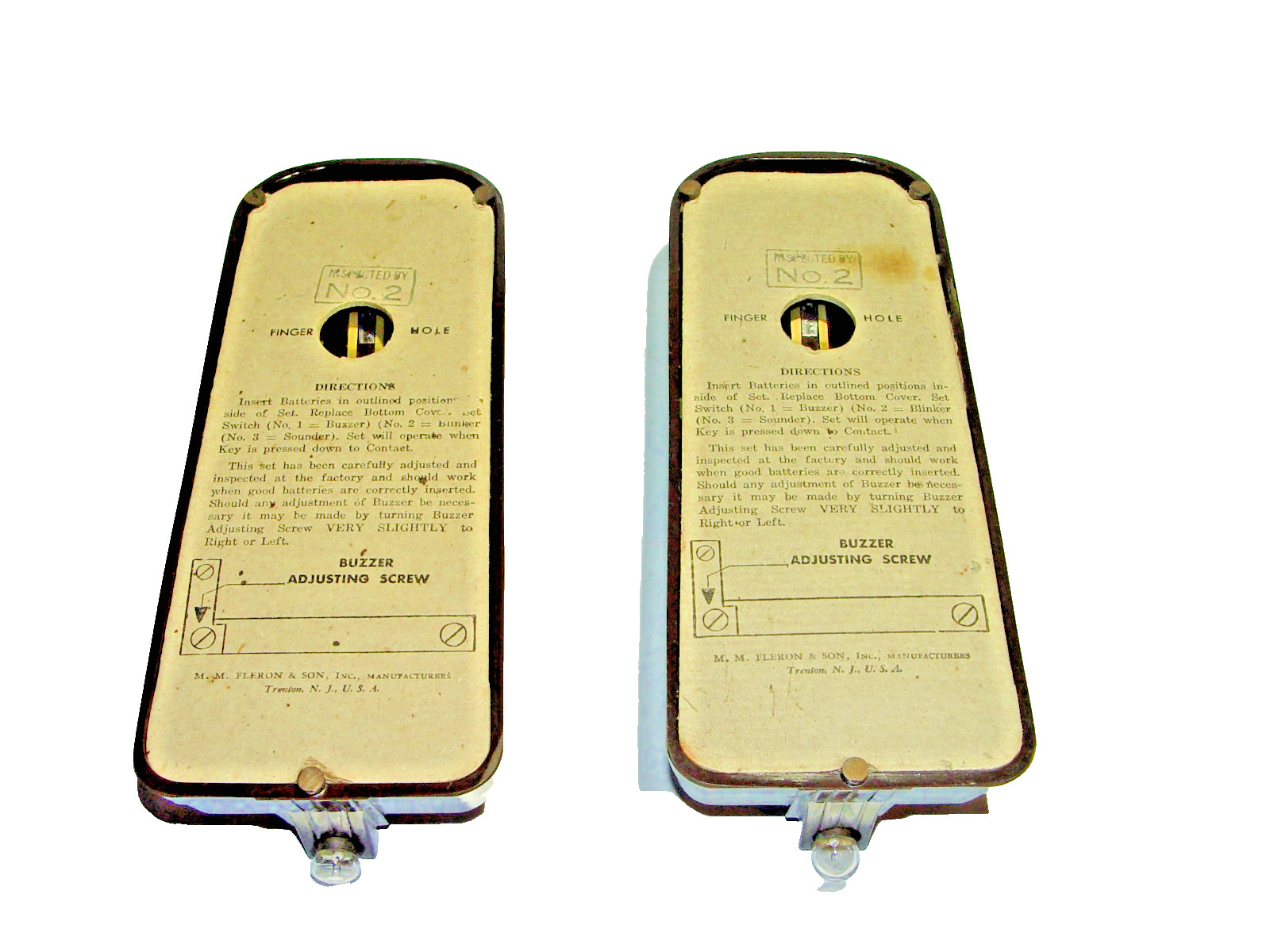 M.M. Fleron & Son Signaler Morse Code Telegraph Set