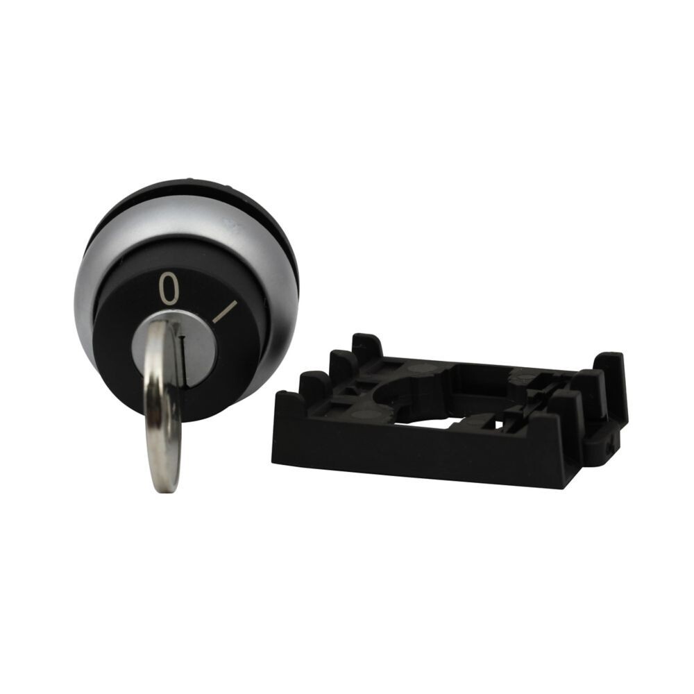 NEW Eaton M22S-WRS-A1 Selector Switch 2 Position Black with Key NEMA 4X 1P66
