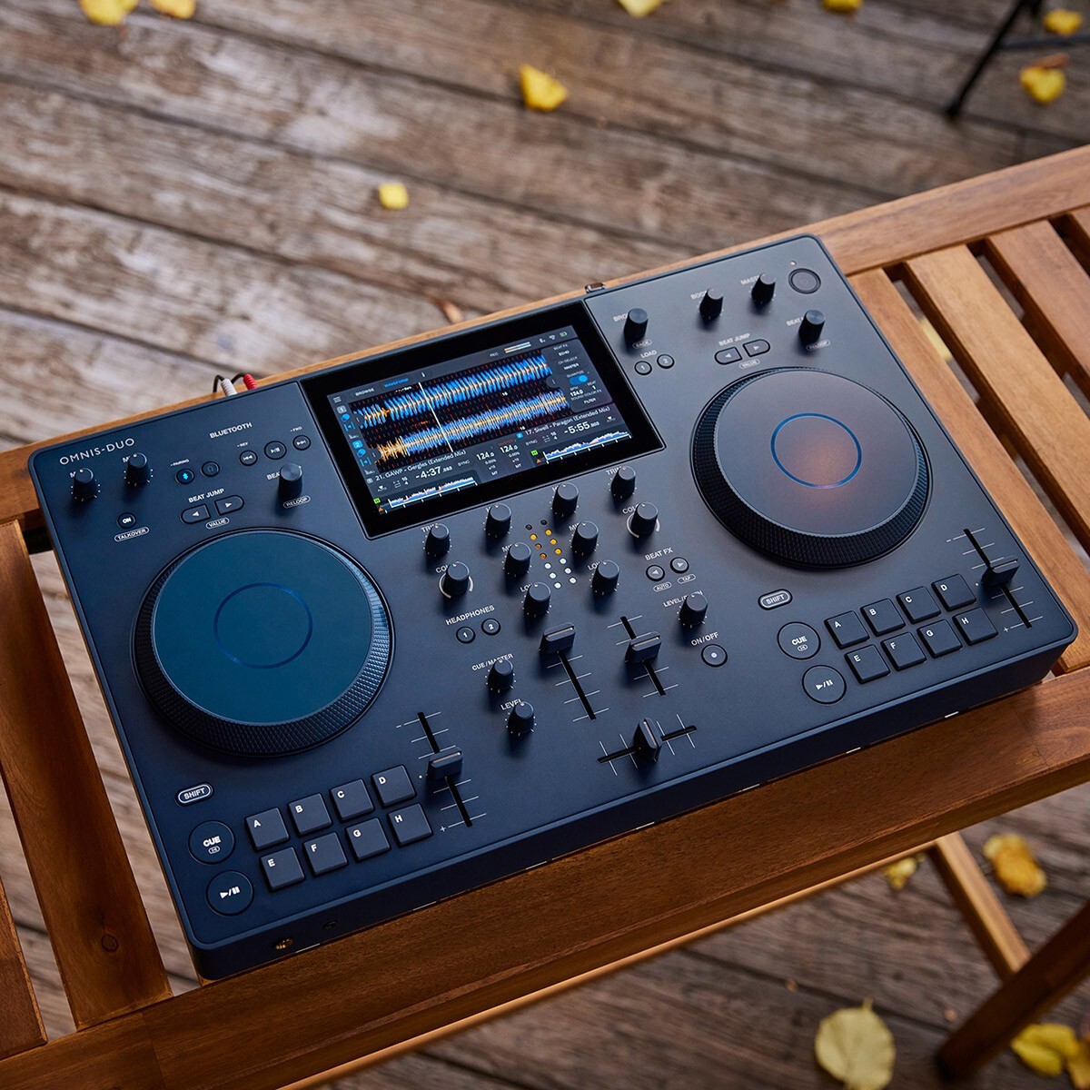 AlphaTheta OMNIS-DUO Portable All-in-One System Bluetooth DJ Controller Pre
