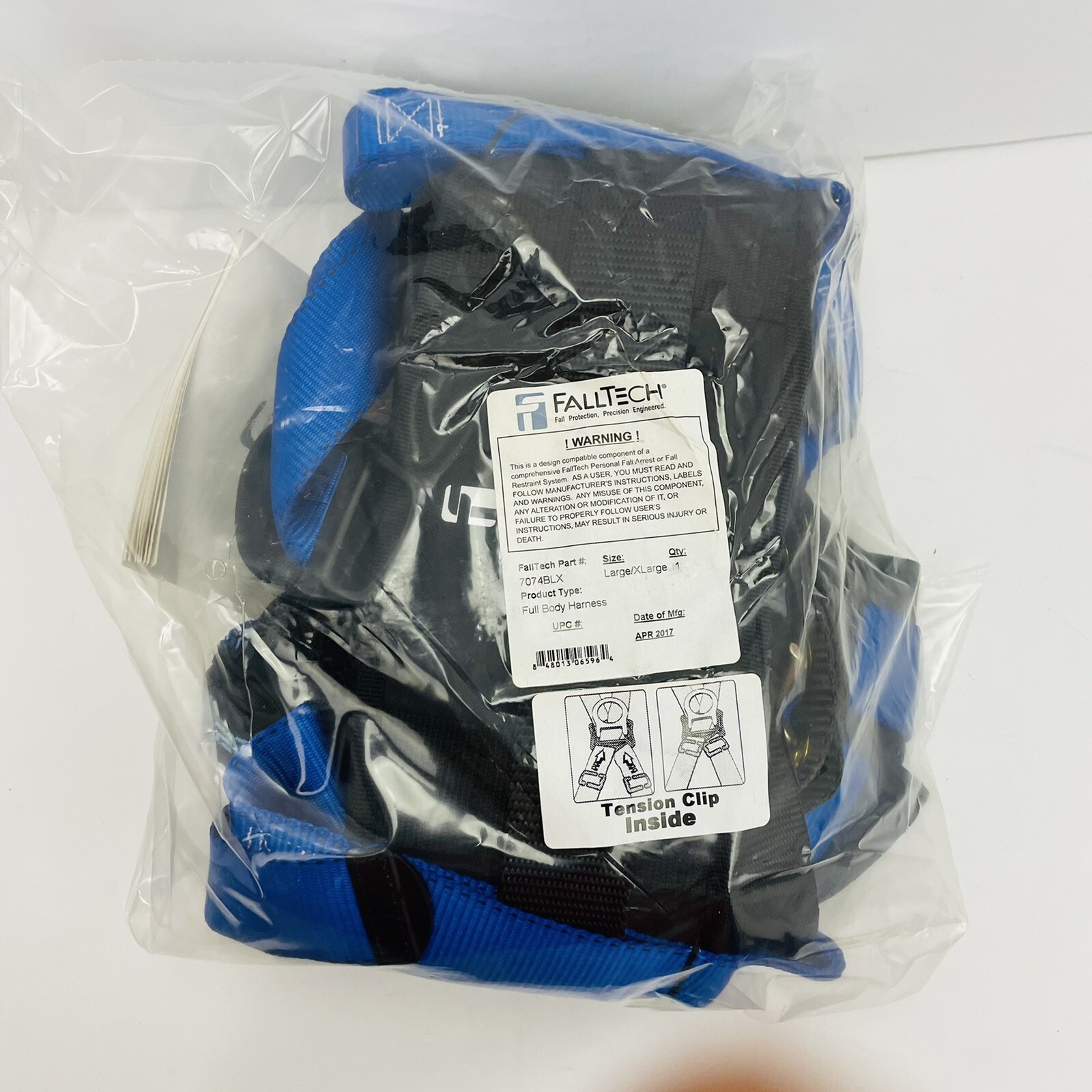 Falltech 7074B L / XL Full Body Harness Belted Contractor Construction ~NEW~