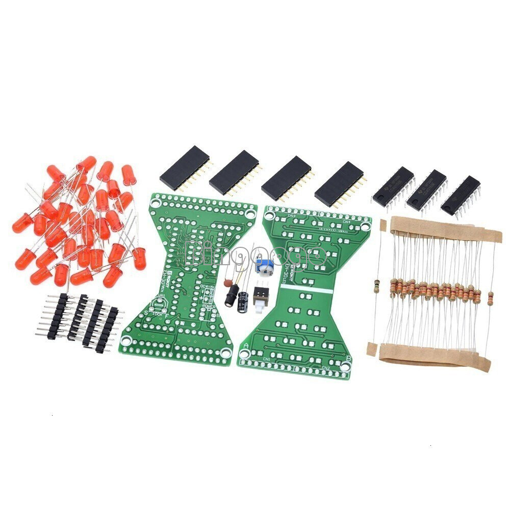 DC 5V Red LED Electronic HourglassSpeed Adjustable Funny Electronic DIY