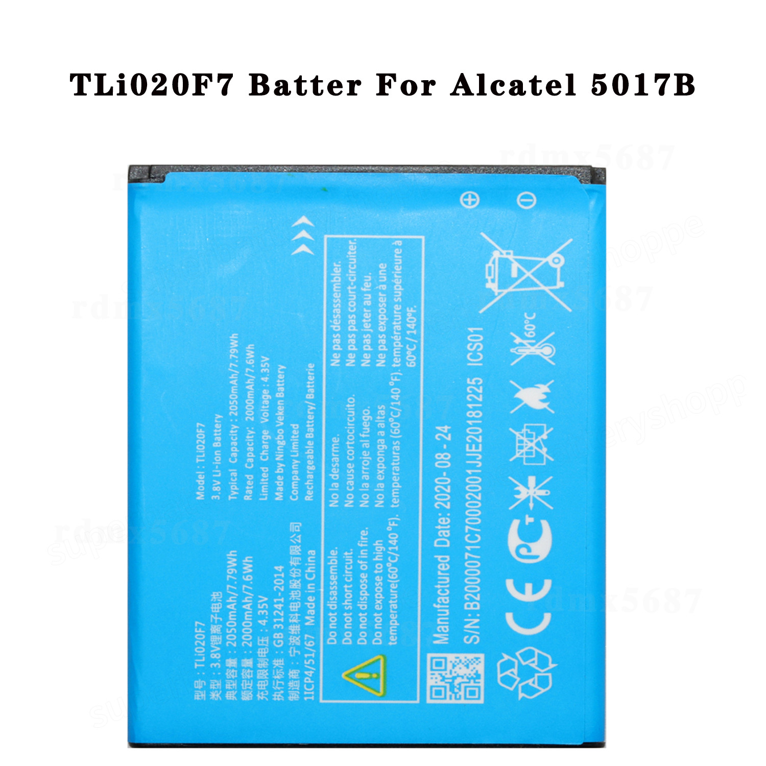 TLi020F7 Battery Replacement For Boost Mobile Alcatel Onetouch Elevate 5017B USA