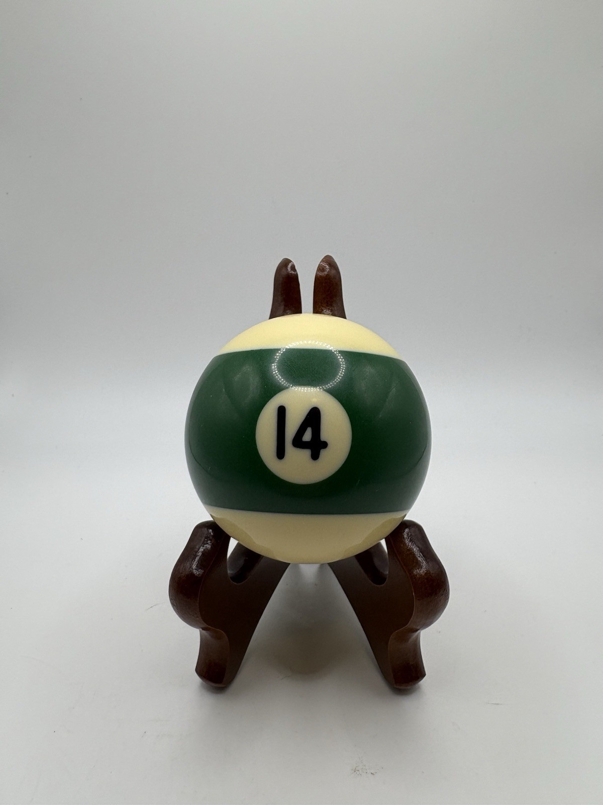 Vintage 2 1/4" Billiard Pool Ball Replacement #14 Stripe Dark Green